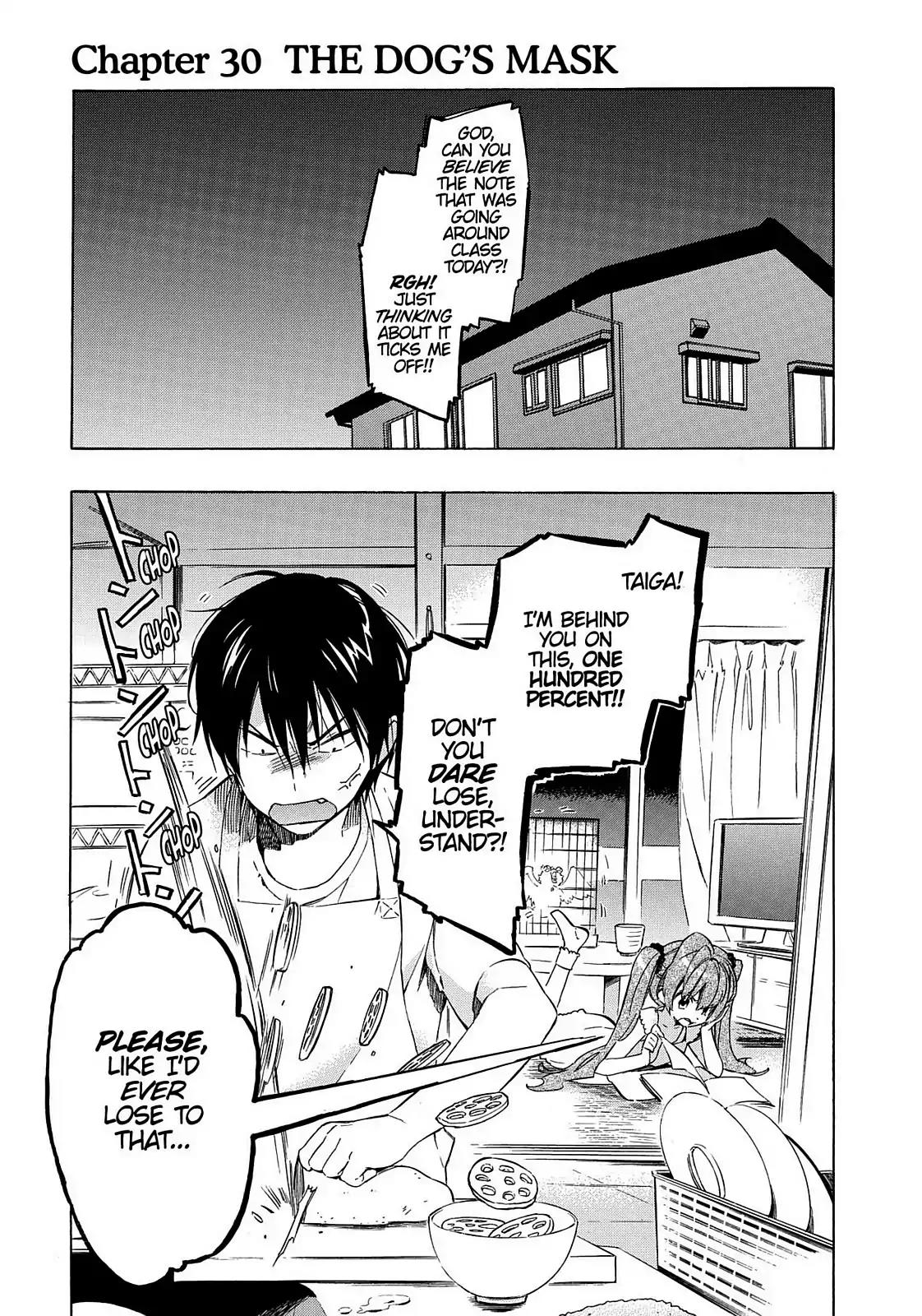 Toradora! Chapter 30 page 1 - Chapter 30: The Dog's Mask
