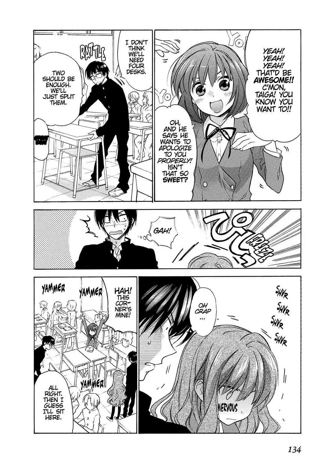 Toradora! Chapter 5 page 4 - Chapter 5: Ryuuji & Taiga's First Group Project