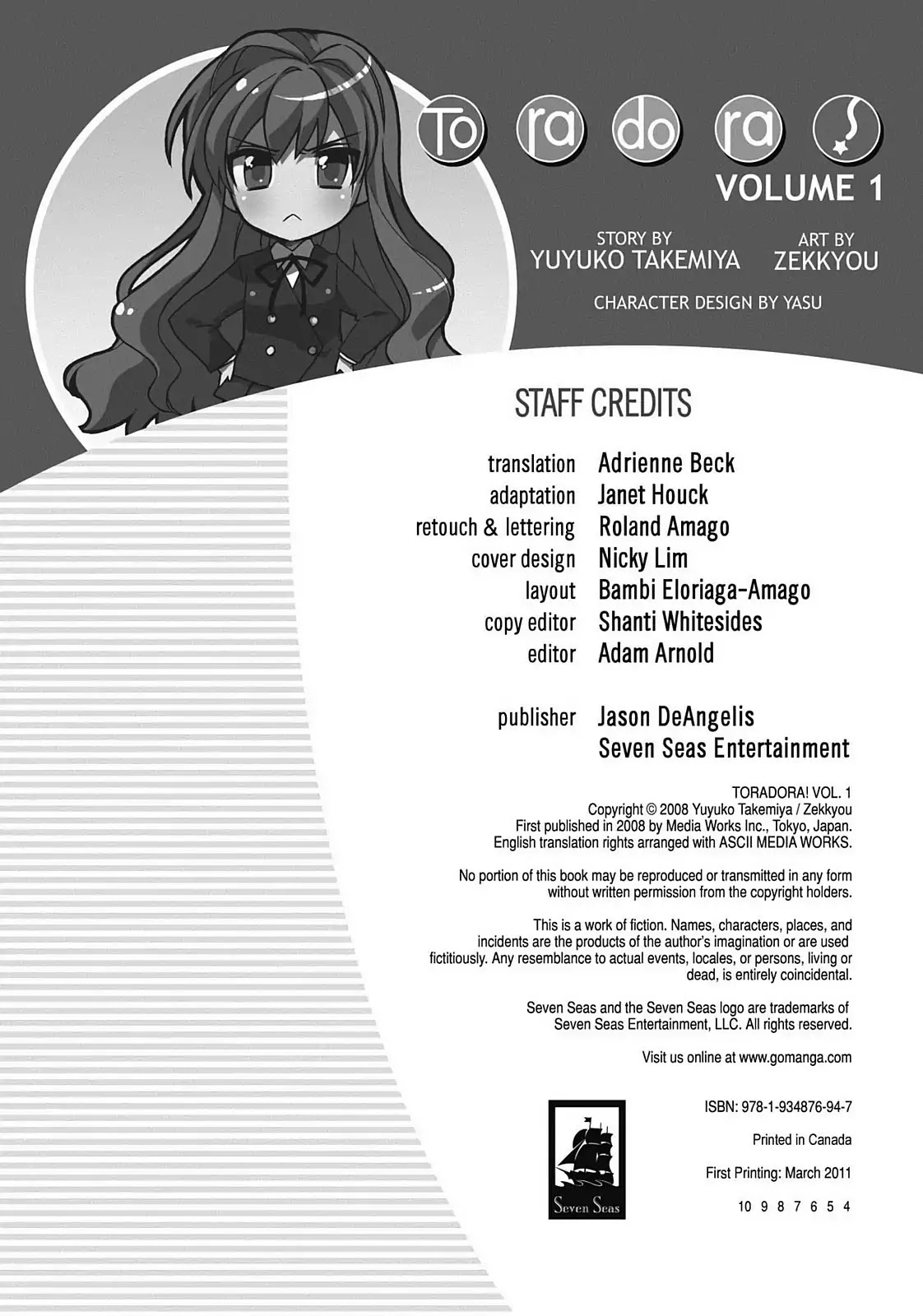 Toradora! Chapter 6.5 page 16 - Vol.1 Special: A Day in the Life of Ya-chan