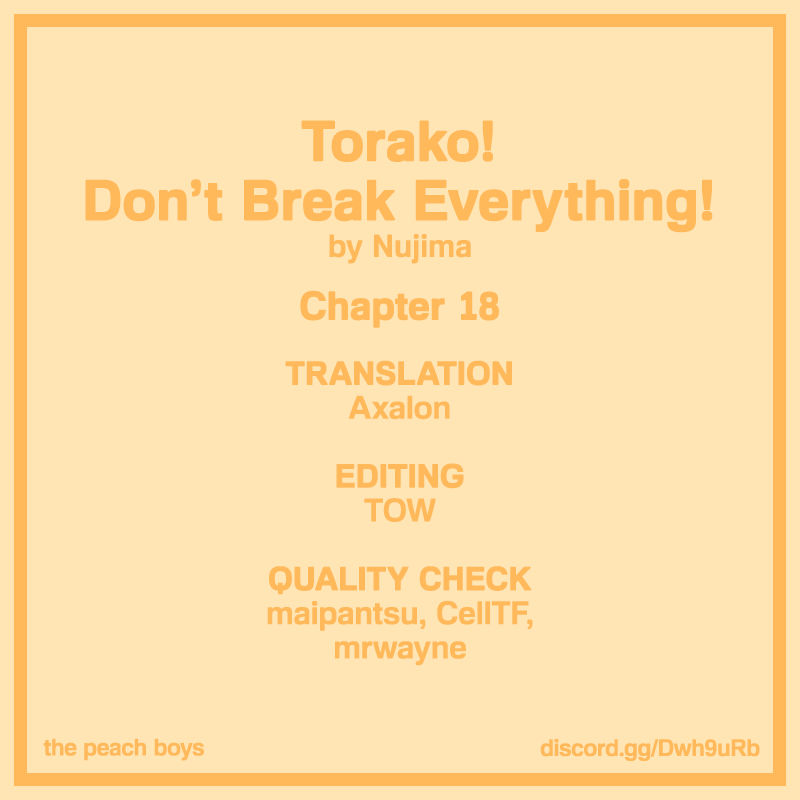 Torako, Anmari Kowashicha Dame da yo Chapter 18 page 14 - Chapter 18: The Tunnel
