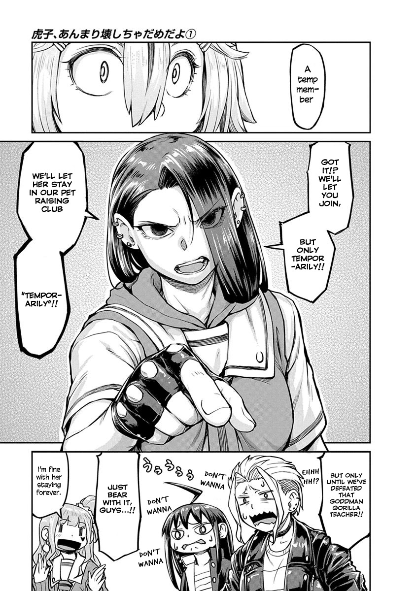 Torako, Anmari Kowashicha Dame da yo Chapter 6 page 9 - Chapter 6: Pet Raising Club's Members and Broken Bones