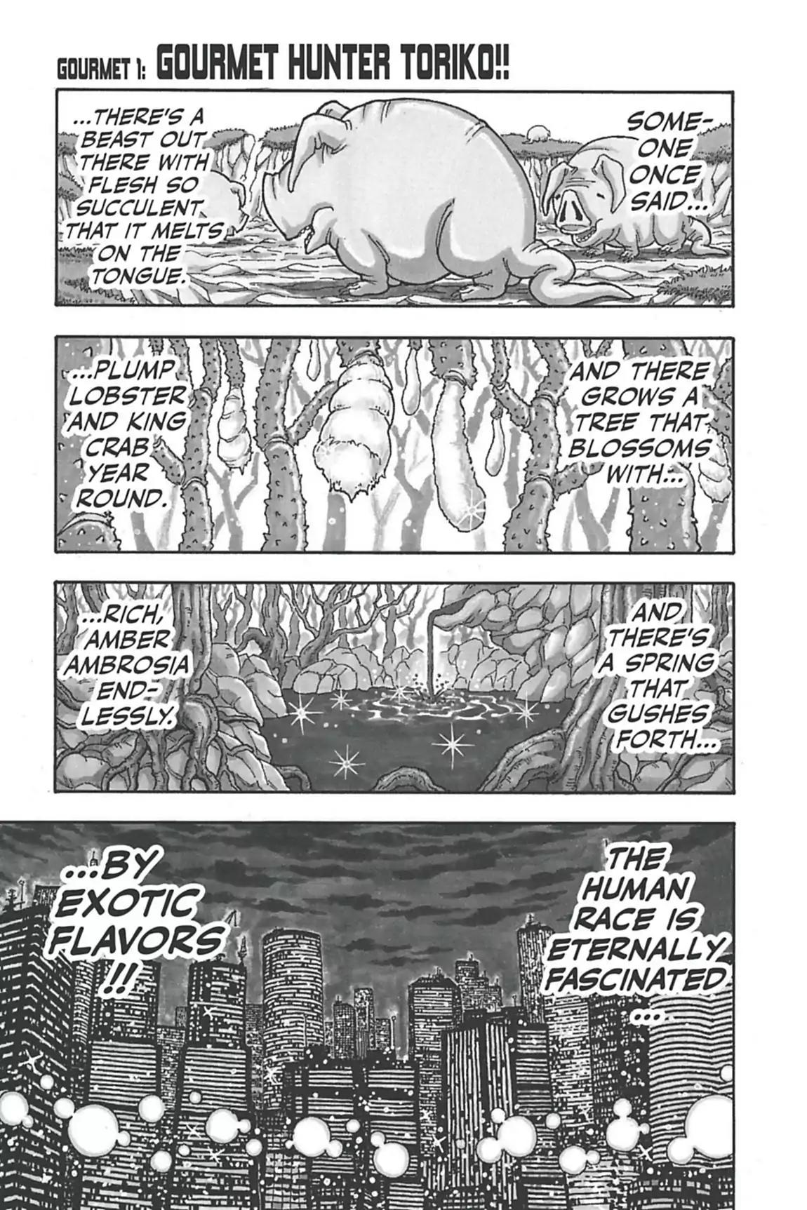 Toriko Chapter 1 page 6 - Chapter 1: Vol.1 Gourmet 1: Gourmet Hunter Toriko!!
