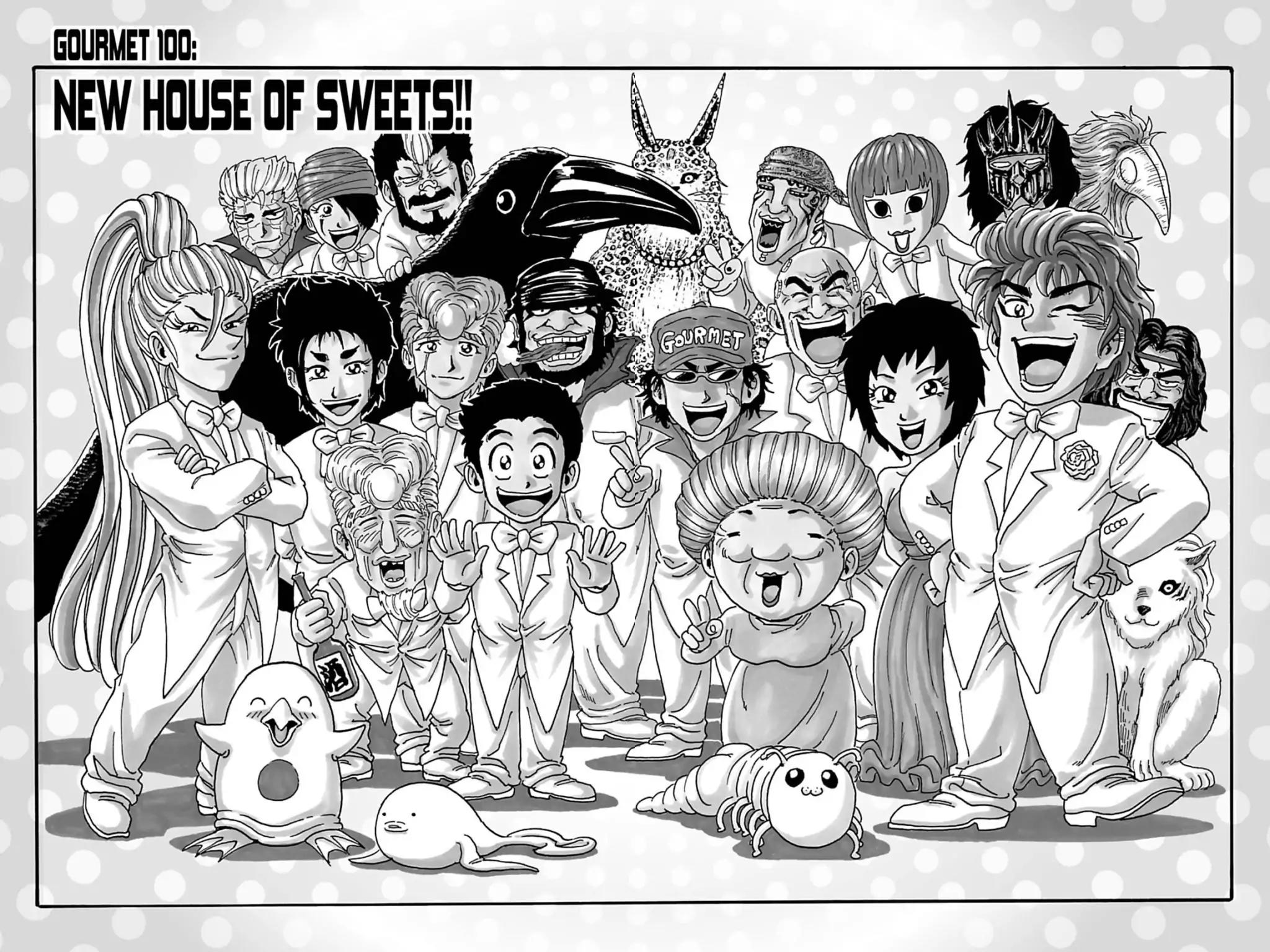 Toriko Chapter 100 page 2 - Chapter 100: Vol.12 Gourmet 100: New House of Sweets!!
