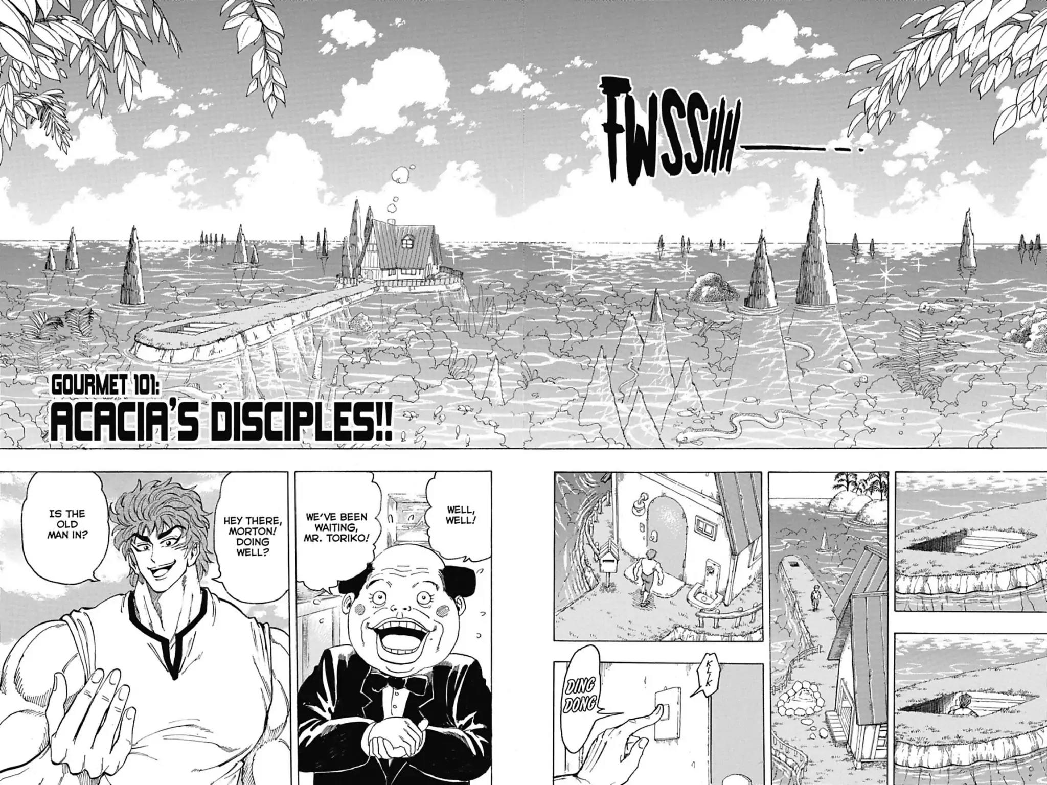 Toriko Chapter 101 page 6 - Chapter 101: Vol.12 Gourmet 101: Acacia's Disciples!!