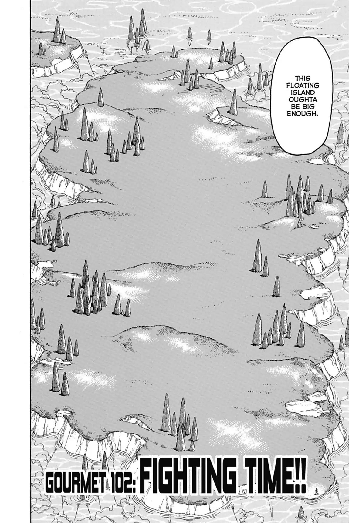 Toriko Chapter 102 page 2 - Chapter 102: Vol.12 Gourmet 102: Fighting Time!!