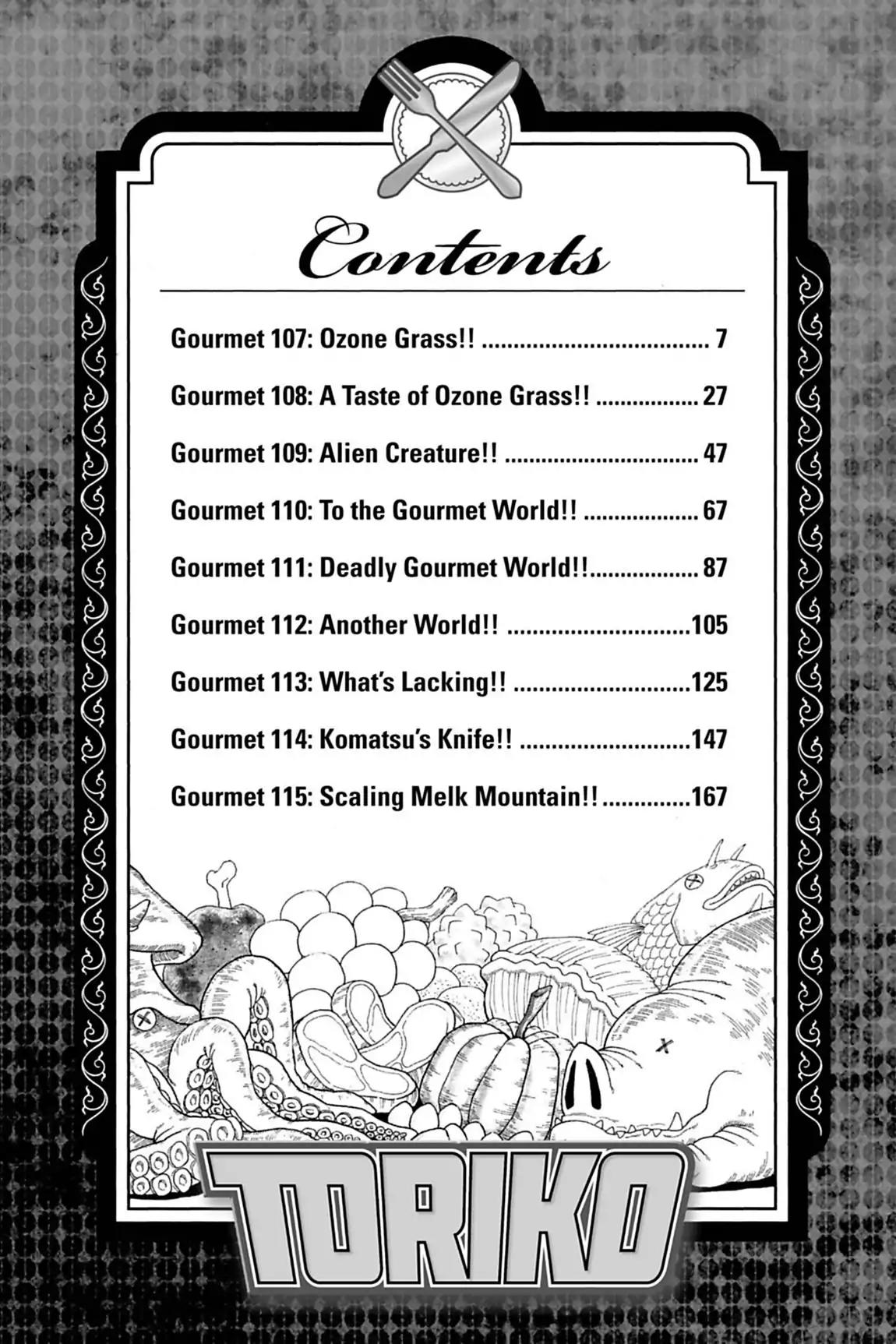 Toriko Chapter 107 page 6 - Chapter 107: Vol.13 Gourmet 107: Ozone Grass!!