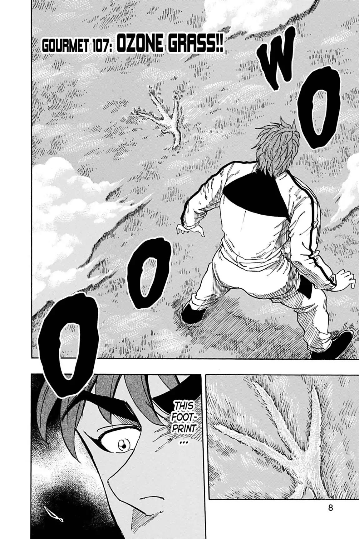 Toriko Chapter 107 page 8 - Chapter 107: Vol.13 Gourmet 107: Ozone Grass!!