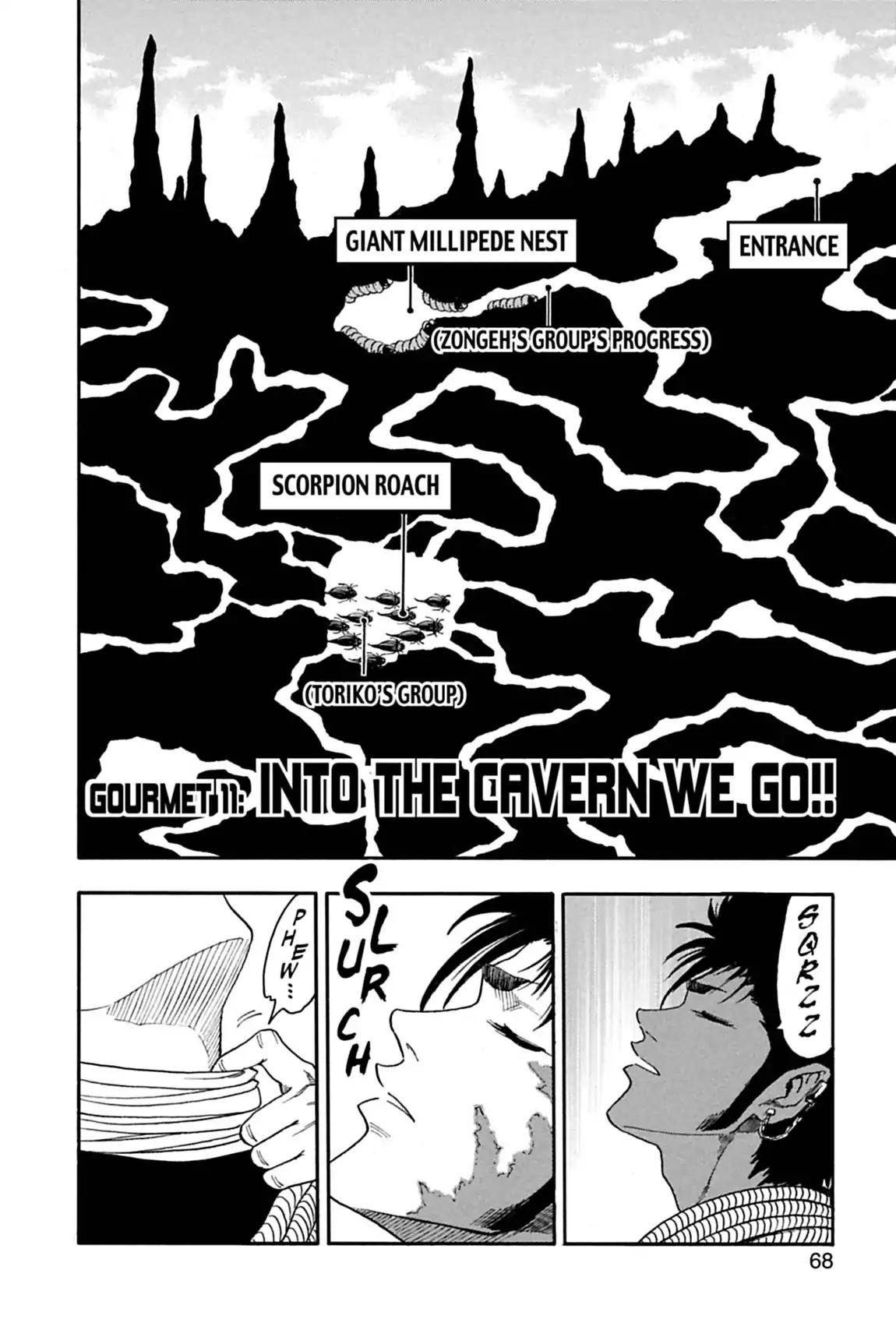 Toriko Chapter 11 page 2 - Chapter 11: Vol.2 Gourmet 11: Into the Cavern We Go!!