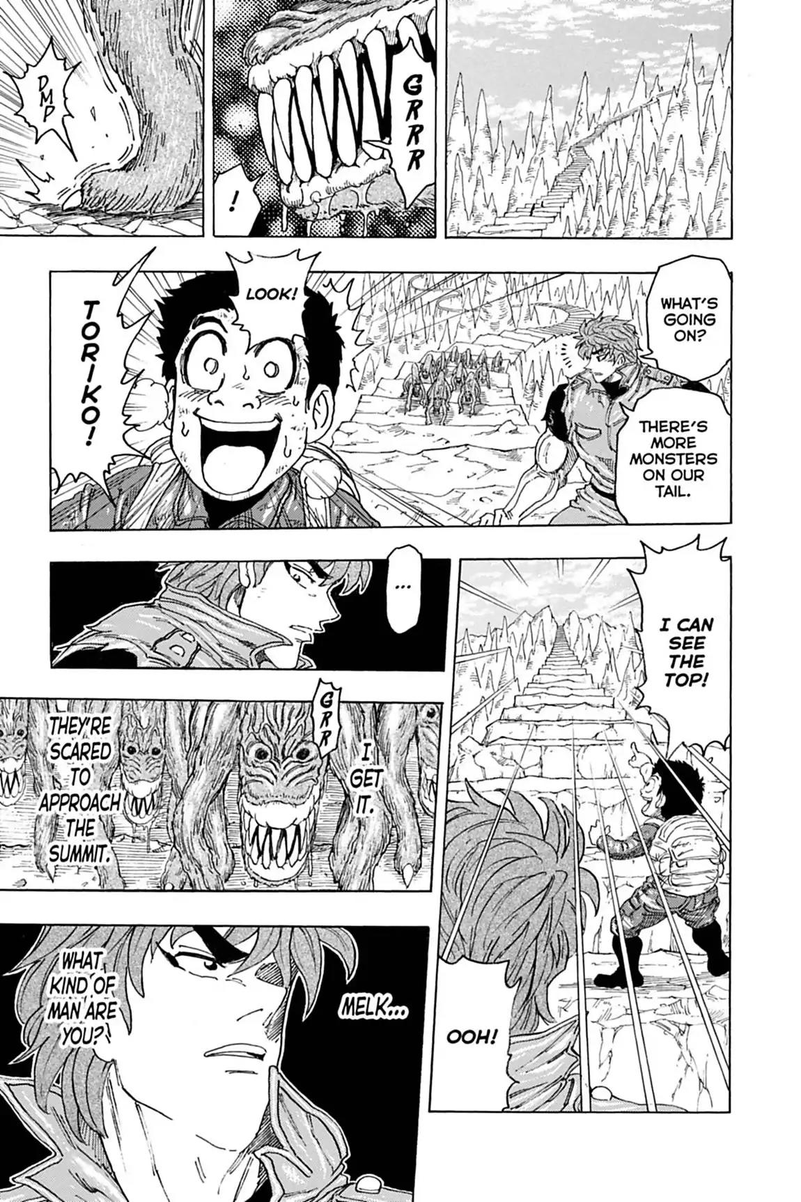Toriko Chapter 115 page 10 - Chapter 115: Vol.13 Gourmet 115: Scaling Melk Mountain!!