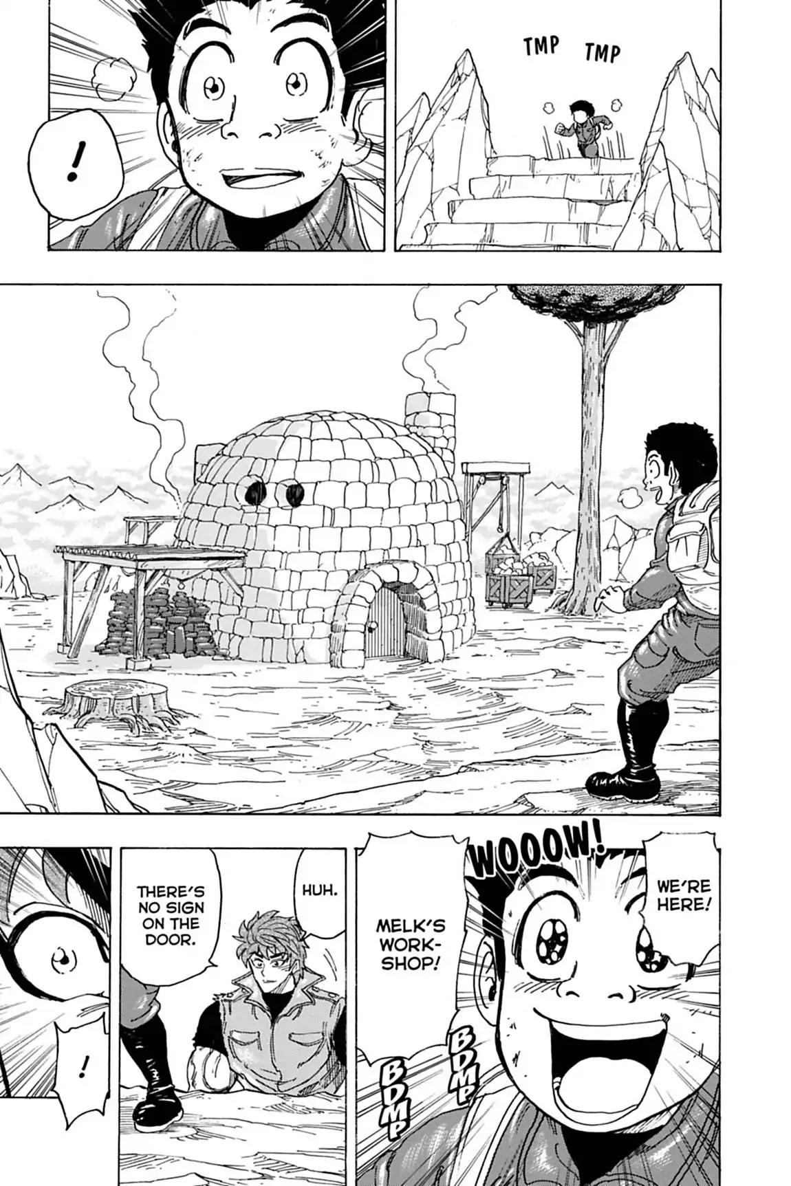 Toriko Chapter 115 page 12 - Chapter 115: Vol.13 Gourmet 115: Scaling Melk Mountain!!