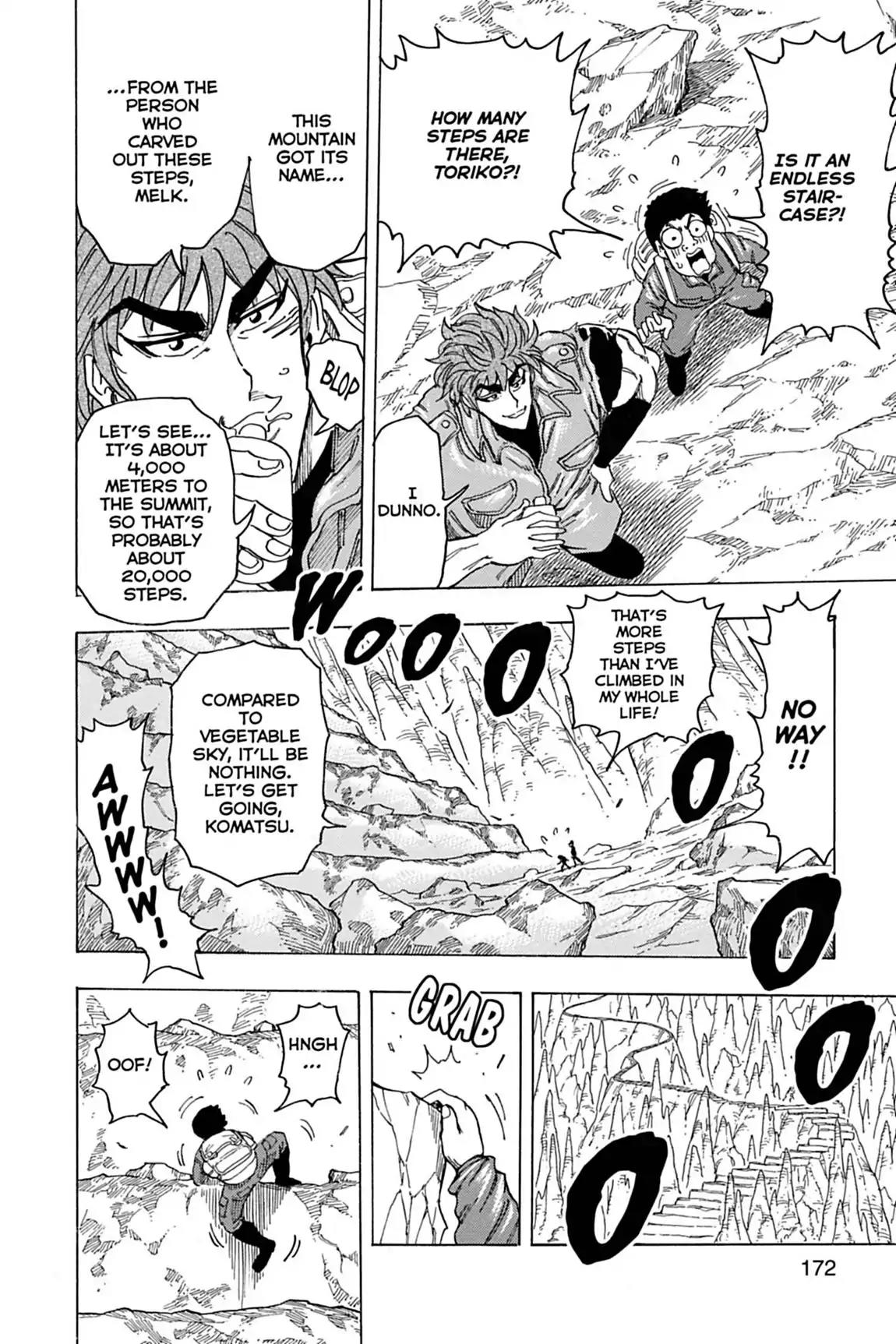 Toriko Chapter 115 page 5 - Chapter 115: Vol.13 Gourmet 115: Scaling Melk Mountain!!
