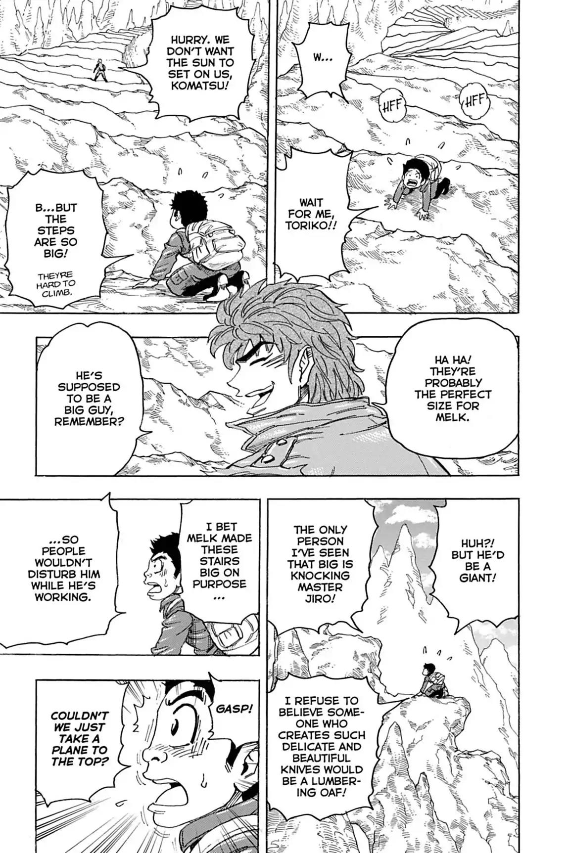 Toriko Chapter 115 page 6 - Chapter 115: Vol.13 Gourmet 115: Scaling Melk Mountain!!