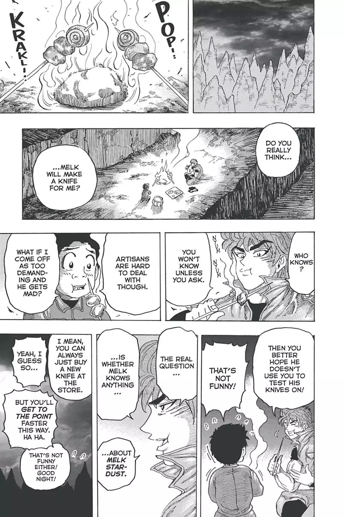 Toriko Chapter 115 page 8 - Chapter 115: Vol.13 Gourmet 115: Scaling Melk Mountain!!