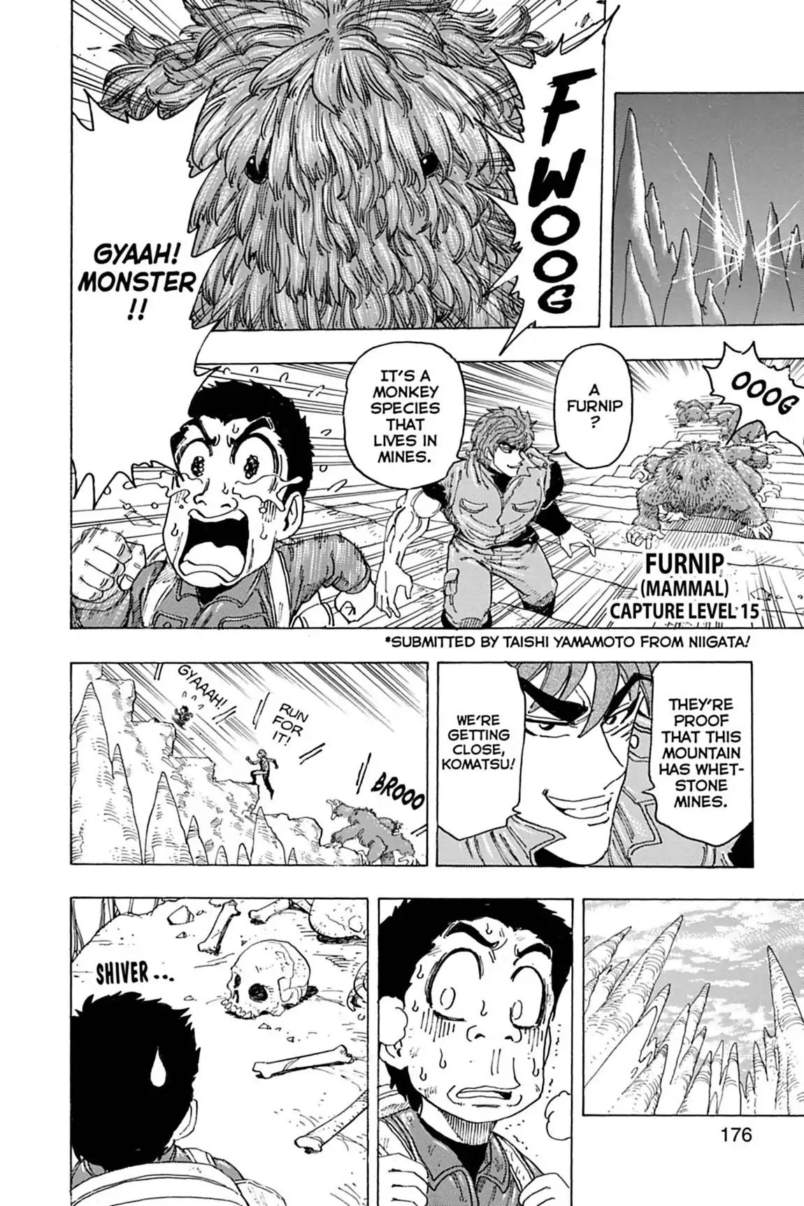 Toriko Chapter 115 page 9 - Chapter 115: Vol.13 Gourmet 115: Scaling Melk Mountain!!