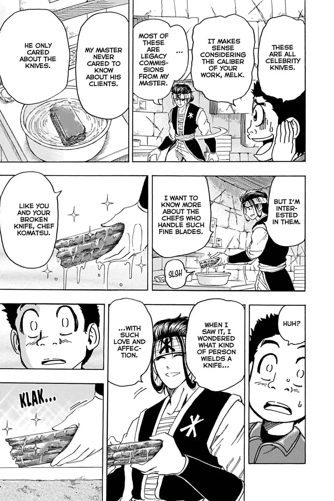 Toriko Chapter 118 page 11 - Chapter 118: Vol.14 Gourmet 118: Melk's Sharpening!!
