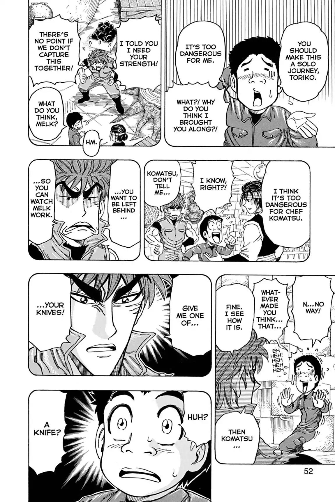 Toriko Chapter 118 page 6 - Chapter 118: Vol.14 Gourmet 118: Melk's Sharpening!!