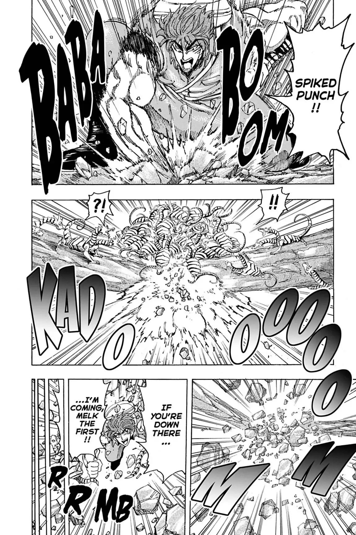 Toriko Chapter 119 page 10 - Chapter 119: Vol.14 Gourmet 119: Storming Heavy Hole!!