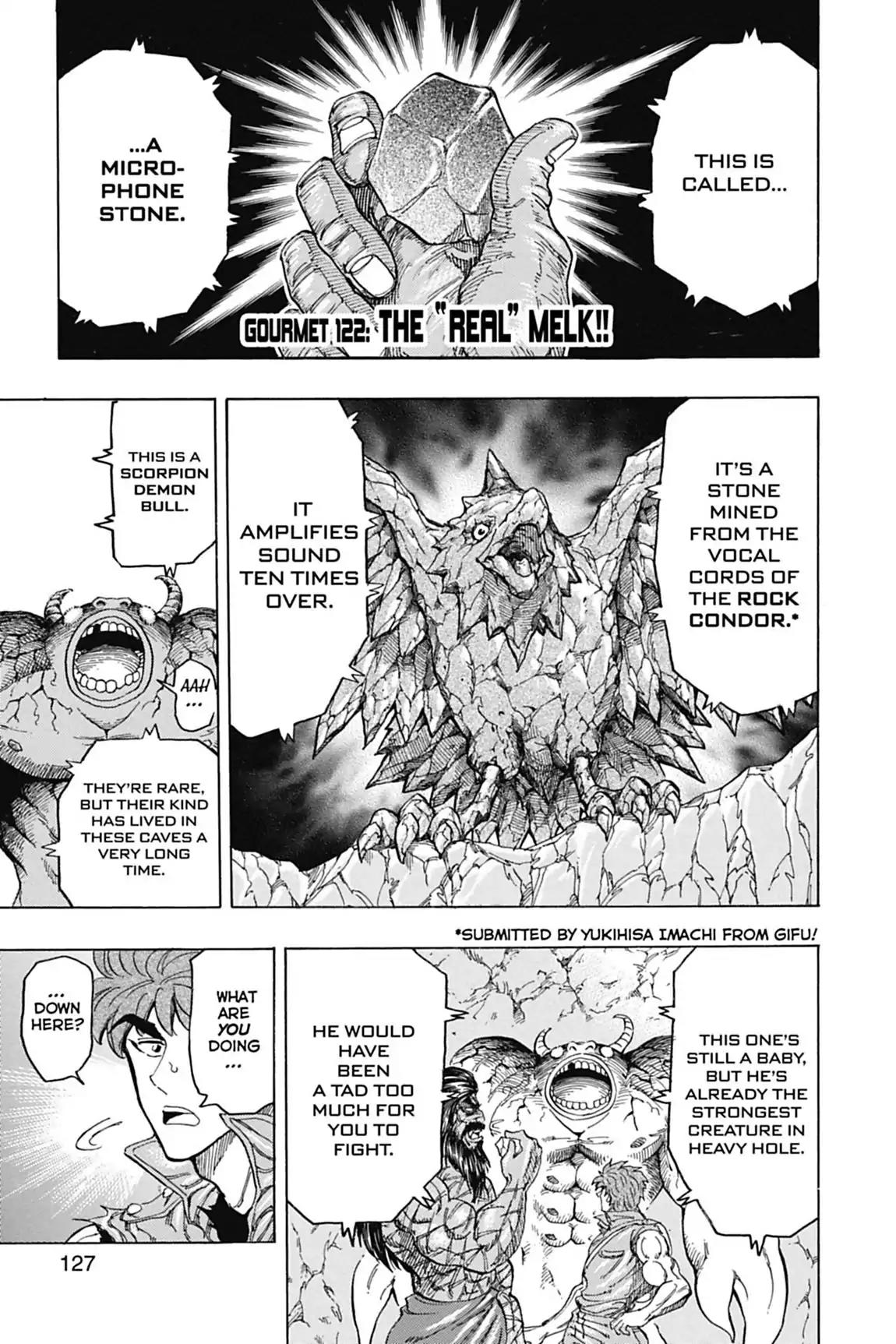 Toriko Chapter 122 page 1 - Chapter 122: Vol.14 Gourmet 122: The "Real" Melk!!