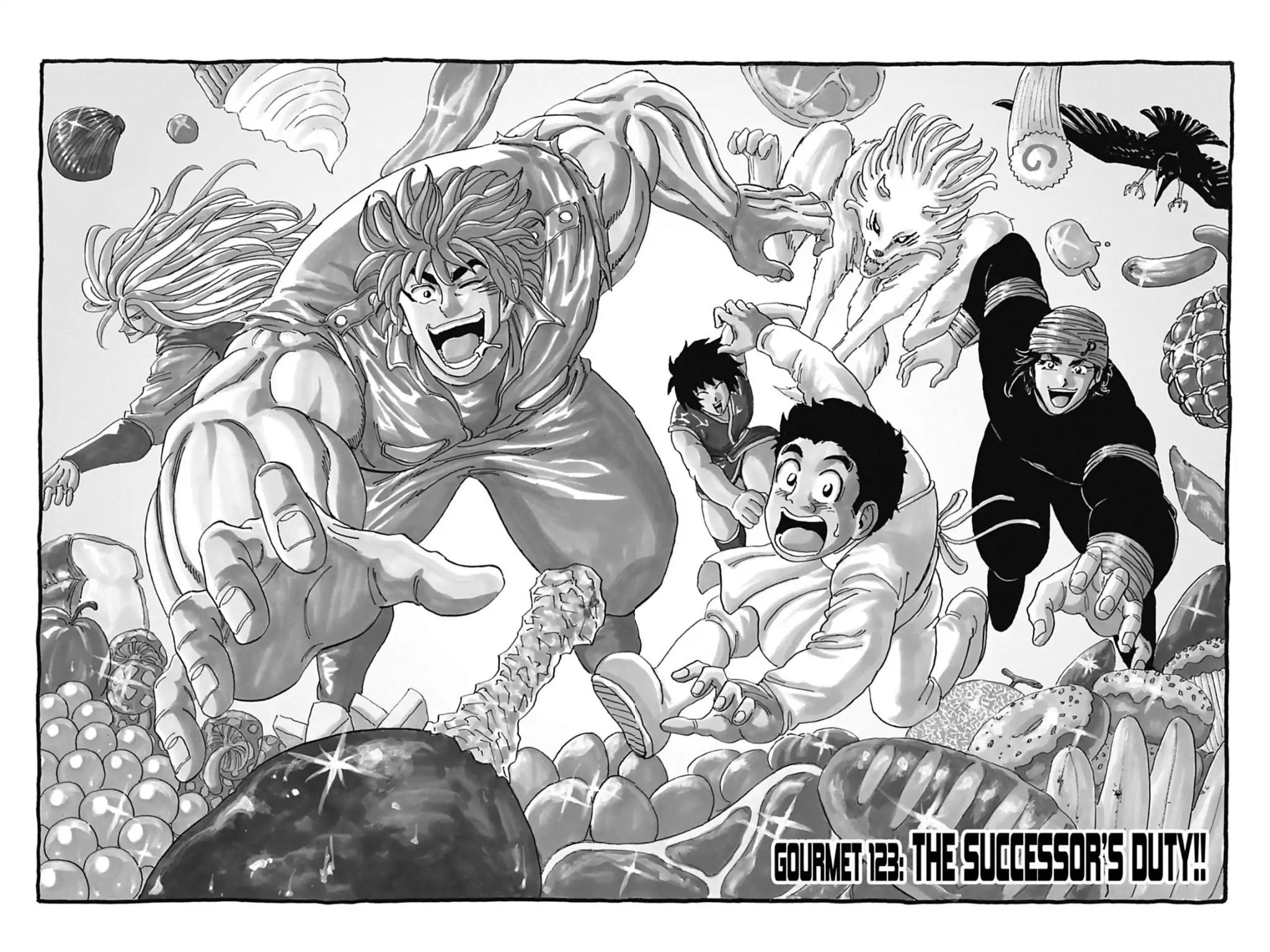 Toriko Chapter 123 page 2 - Chapter 123: Vol.14 Gourmet 123: The Successor's Duty!!