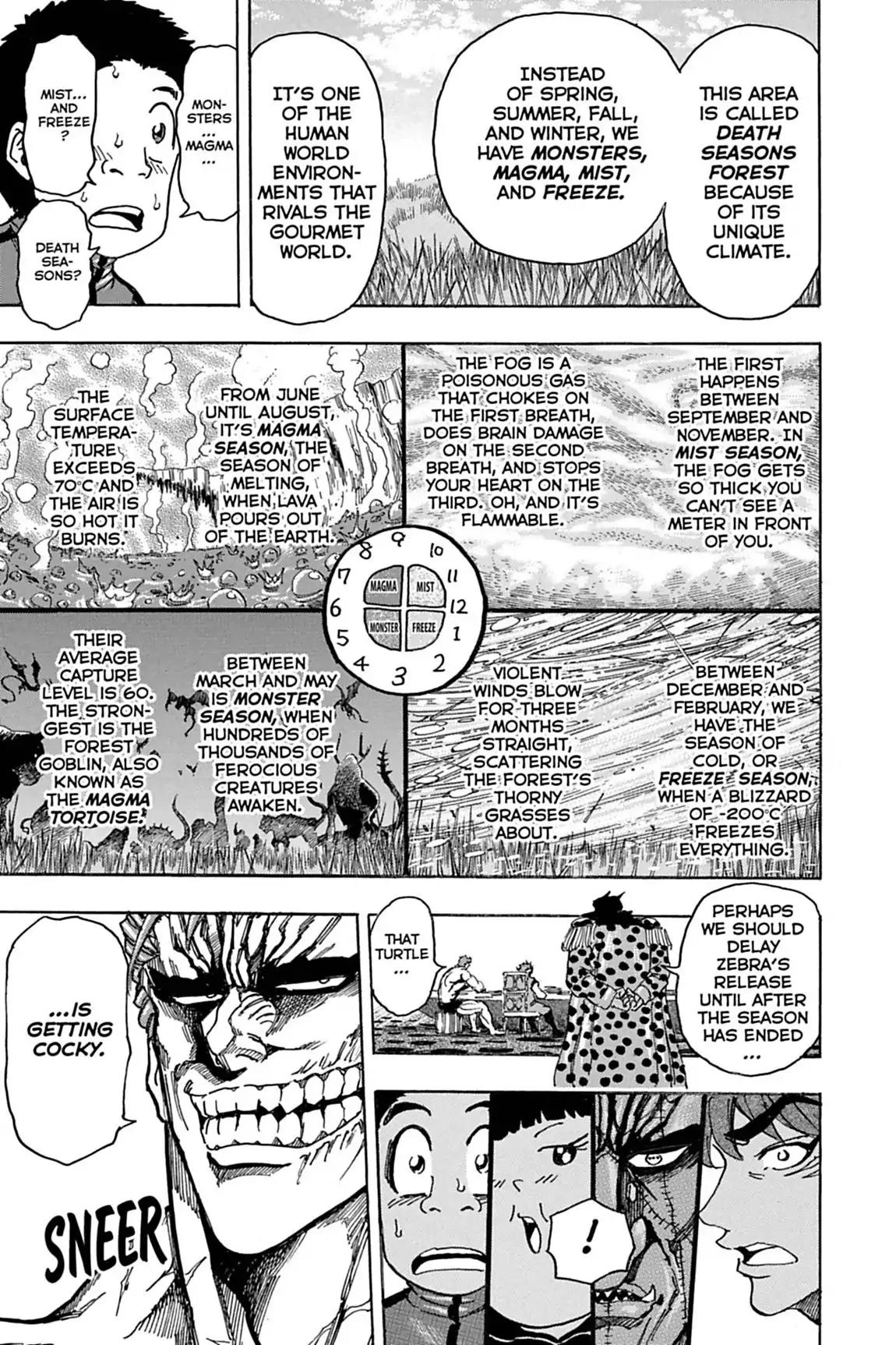 Toriko Chapter 128 page 13 - Chapter 128: Vol.15 Gourmet 128: Release!!