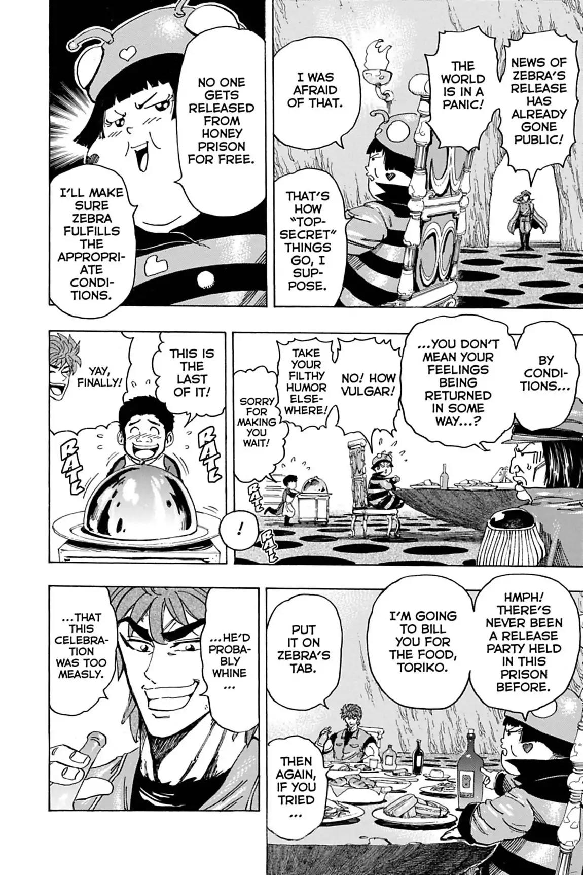 Toriko Chapter 128 page 4 - Chapter 128: Vol.15 Gourmet 128: Release!!