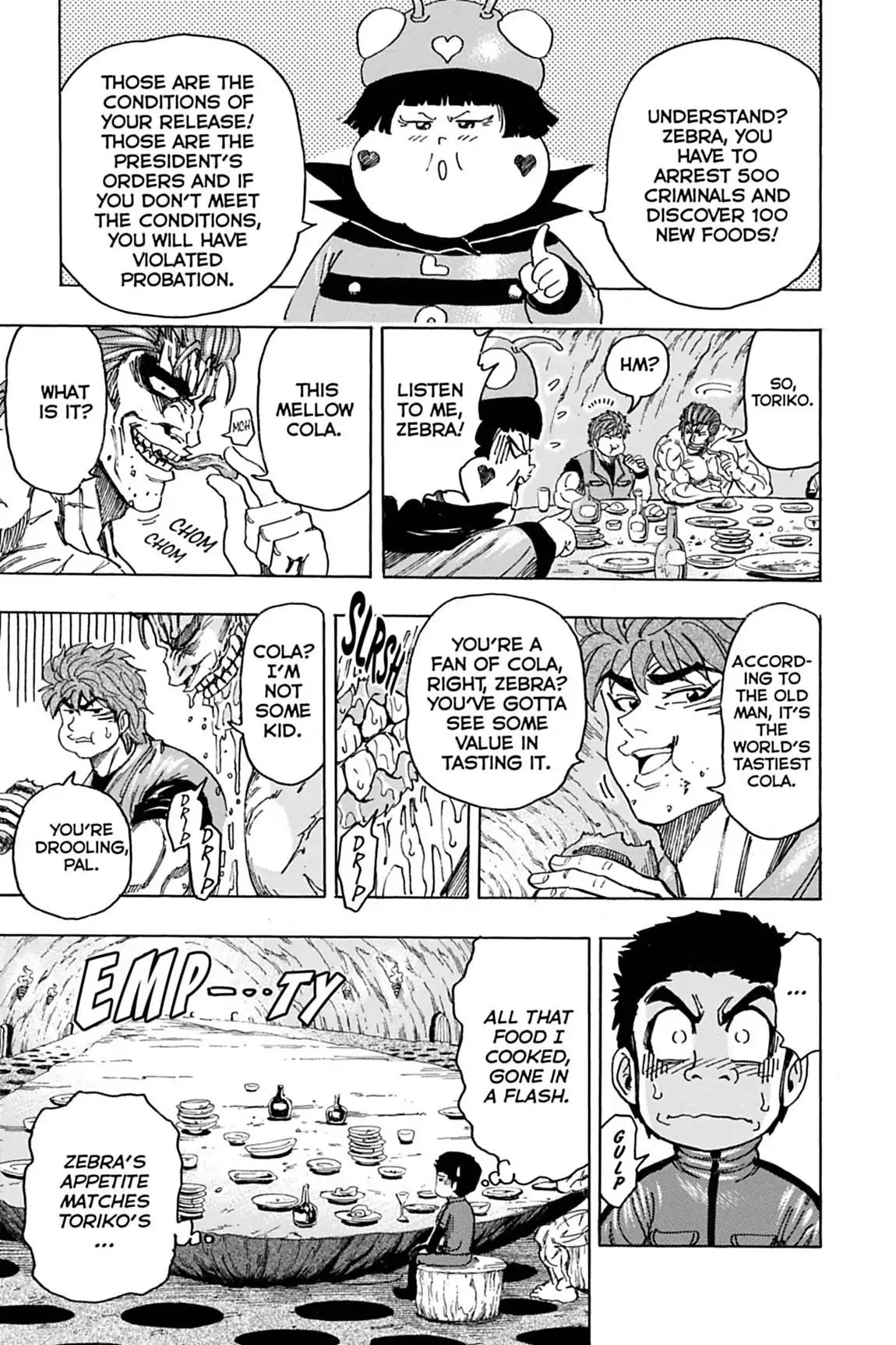 Toriko Chapter 128 page 9 - Chapter 128: Vol.15 Gourmet 128: Release!!