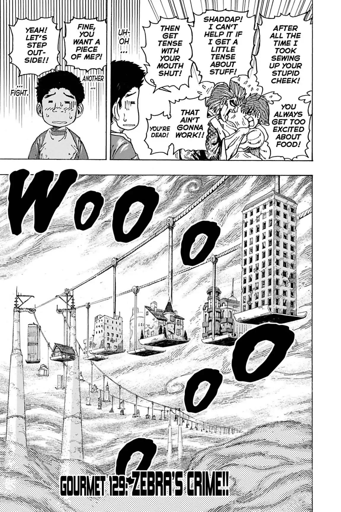 Toriko Chapter 129 page 3 - Chapter 129: Vol.15 Gourmet 129: Zebra's Crime!!