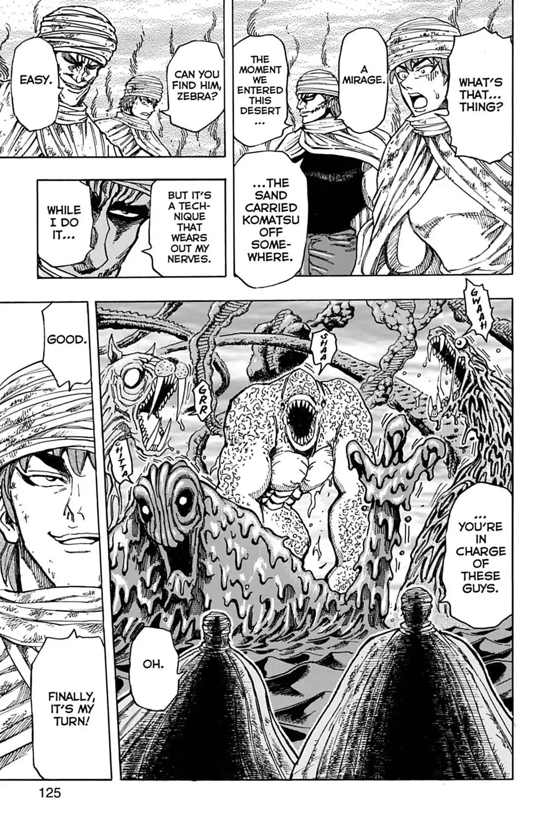 Toriko Chapter 130 page 17 - Chapter 130: Vol.15 Gourmet 130: World of Sand!!