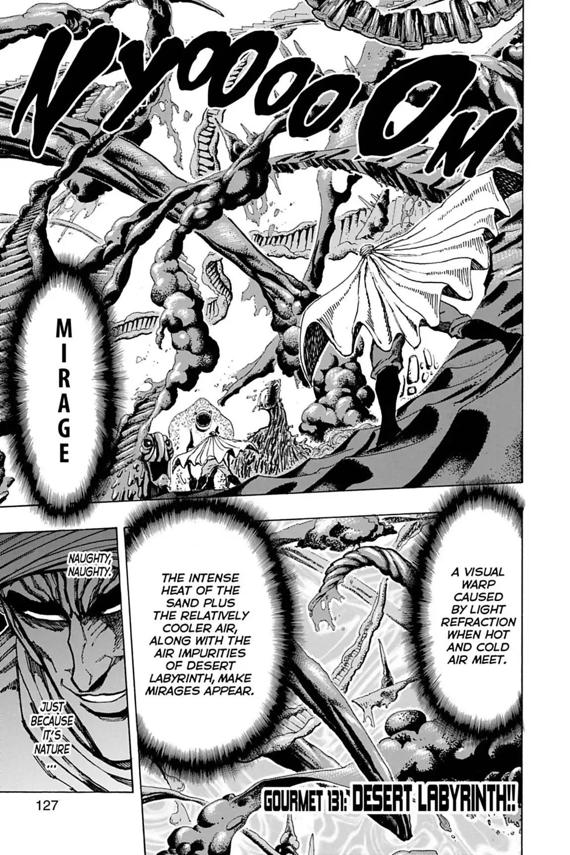 Toriko Chapter 131 page 1 - Chapter 131: Vol.15 Gourmet 131: Desert Labyrinth!!