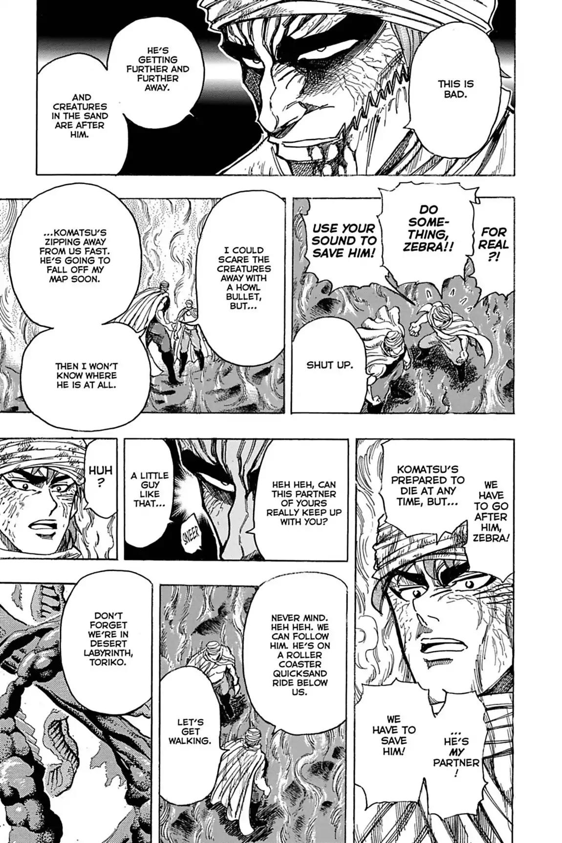 Toriko Chapter 131 page 11 - Chapter 131: Vol.15 Gourmet 131: Desert Labyrinth!!