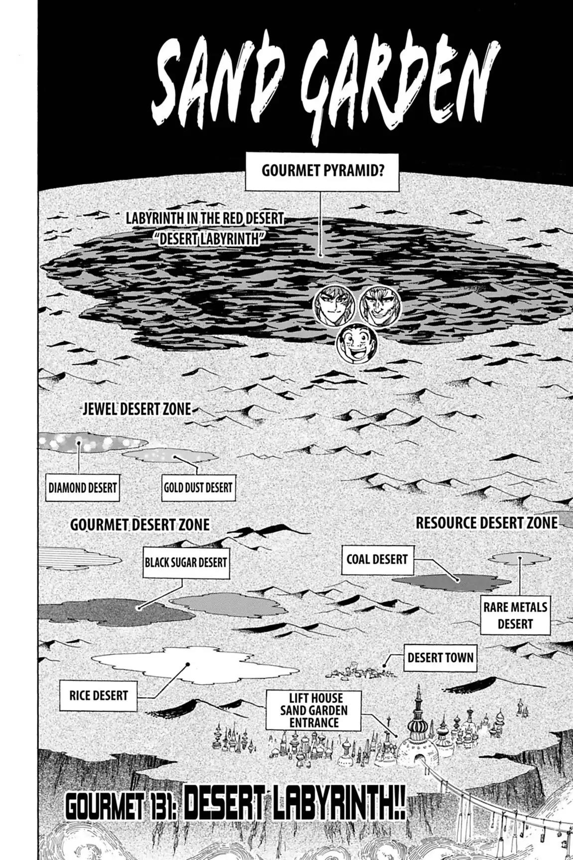 Toriko Chapter 131 page 6 - Chapter 131: Vol.15 Gourmet 131: Desert Labyrinth!!