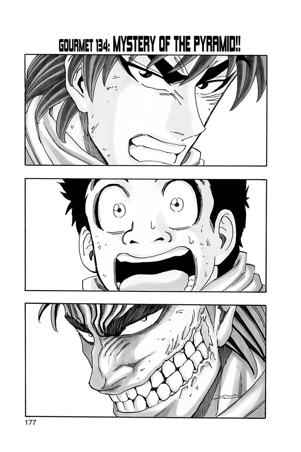 Toriko Chapter 134 page 1 - Chapter 134: Vol.15 Gourmet 134: Mystery of the Pyramid!!