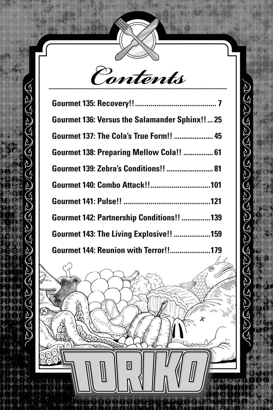 Toriko Chapter 135 page 6 - Chapter 135: Vol.16 Gourmet 135: Recovery!!