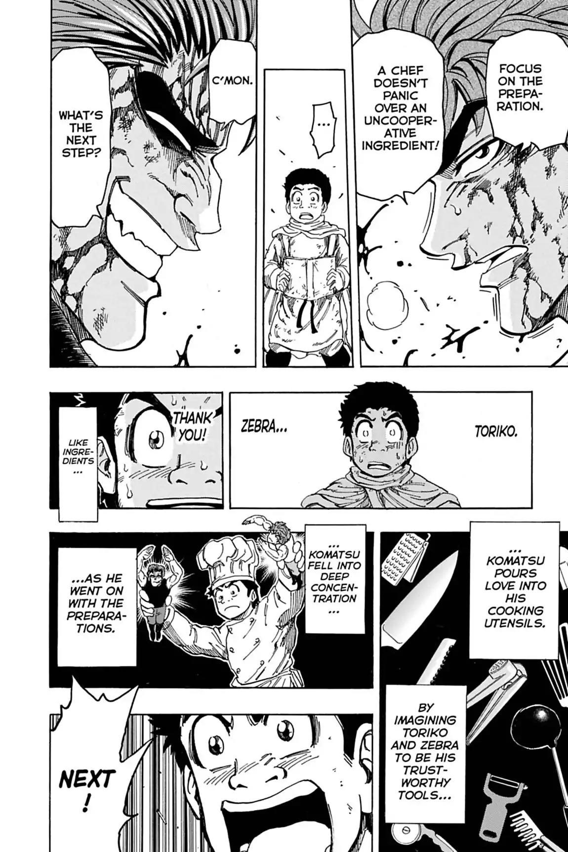 Toriko Chapter 138 page 12 - Chapter 138: Vol.16 Gourmet 138: Preparing Mellow Cola!!