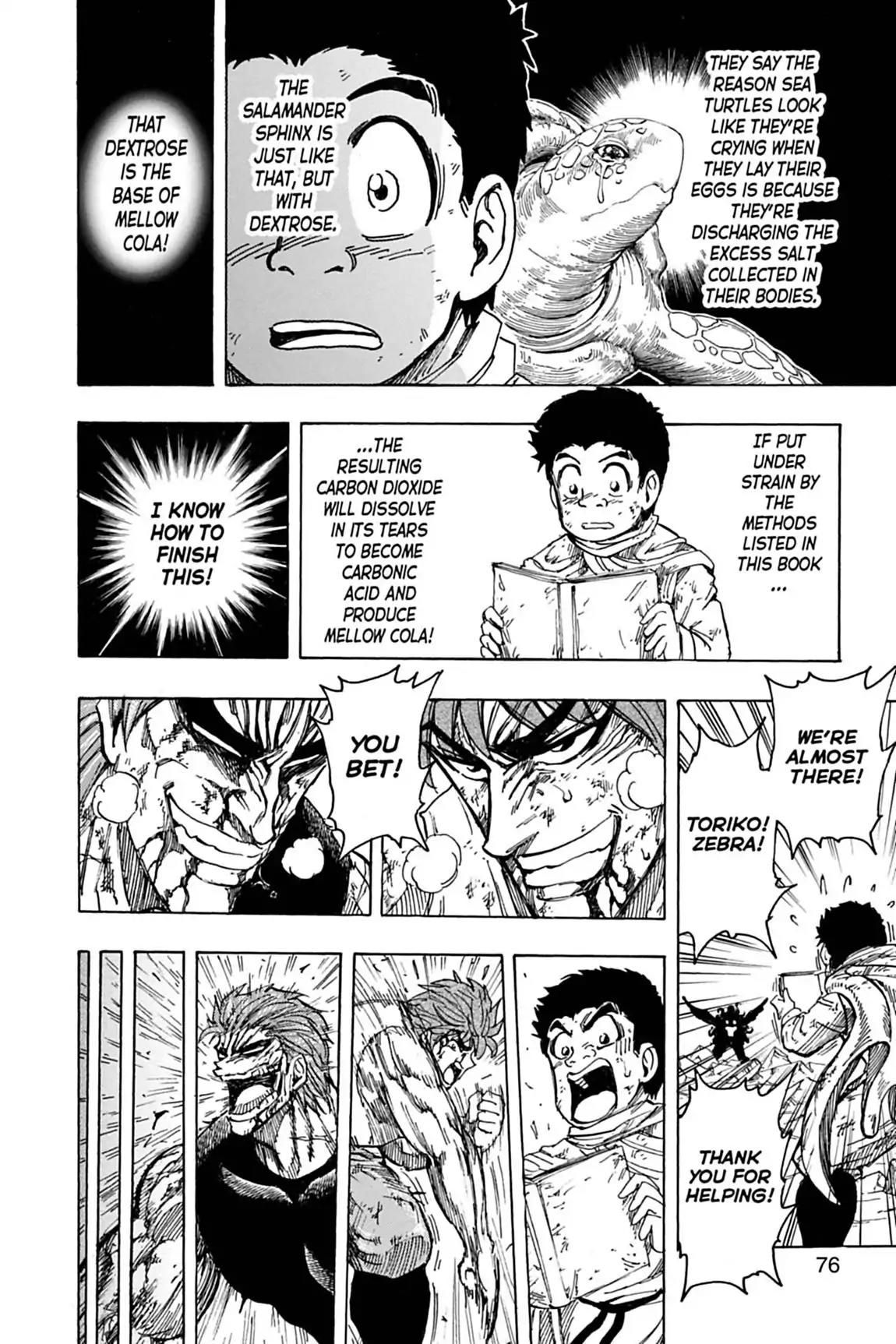 Toriko Chapter 138 page 16 - Chapter 138: Vol.16 Gourmet 138: Preparing Mellow Cola!!