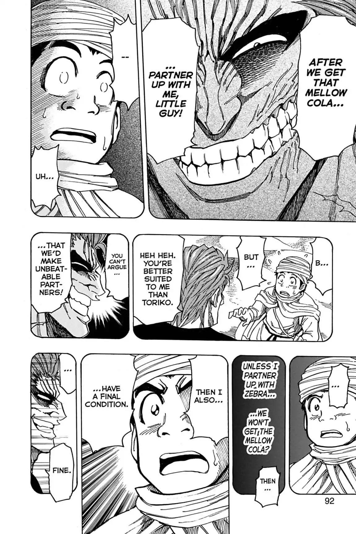 Toriko Chapter 139 page 12 - Chapter 139: Vol.16 Gourmet 139: Zebra's Conditions!!