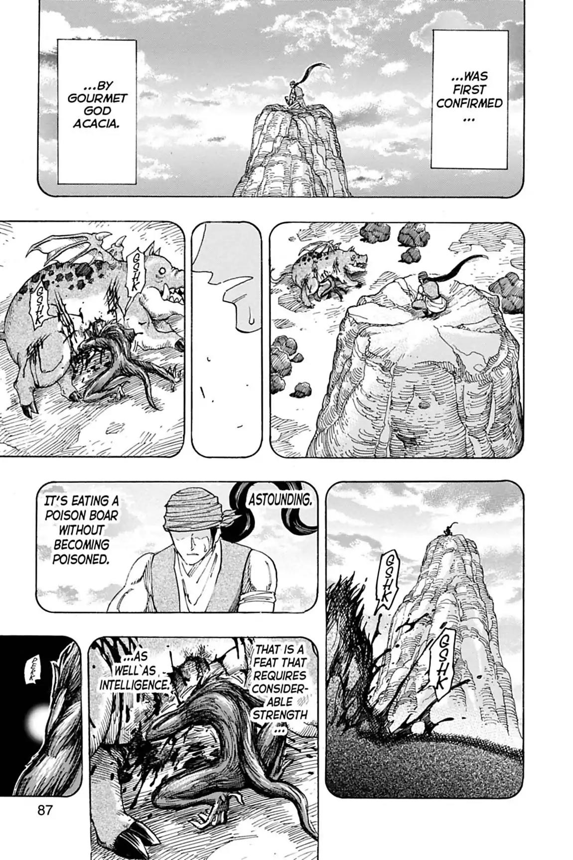 Toriko Chapter 139 page 7 - Chapter 139: Vol.16 Gourmet 139: Zebra's Conditions!!