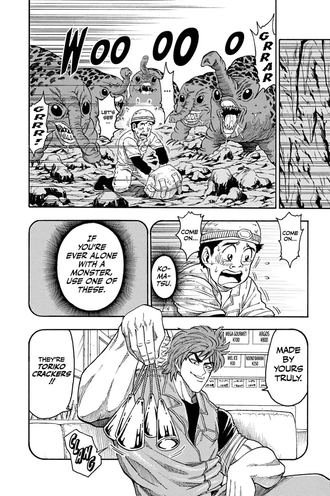 Toriko Chapter 14 page 4 - Chapter 14: Vol.2 Gourmet 14: Komatsu's Death?!