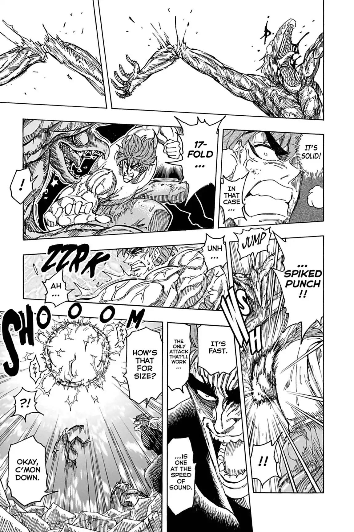 Toriko Chapter 140 page 13 - Chapter 140: Vol.16 Gourmet 140: Combo Attack!!
