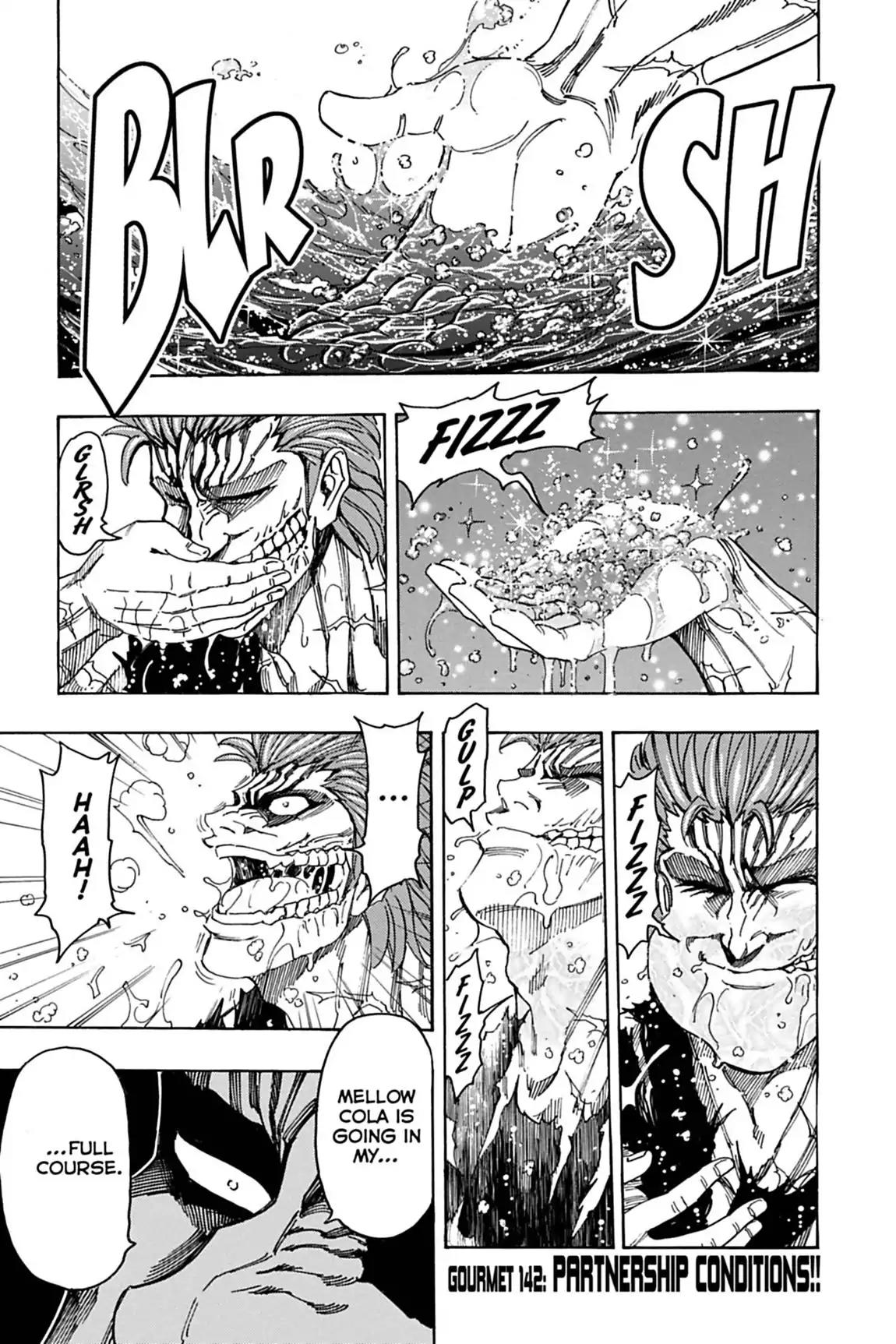 Toriko Chapter 142 page 1 - Chapter 142: Vol.16 Gourmet 142: Partnership Conditions!!