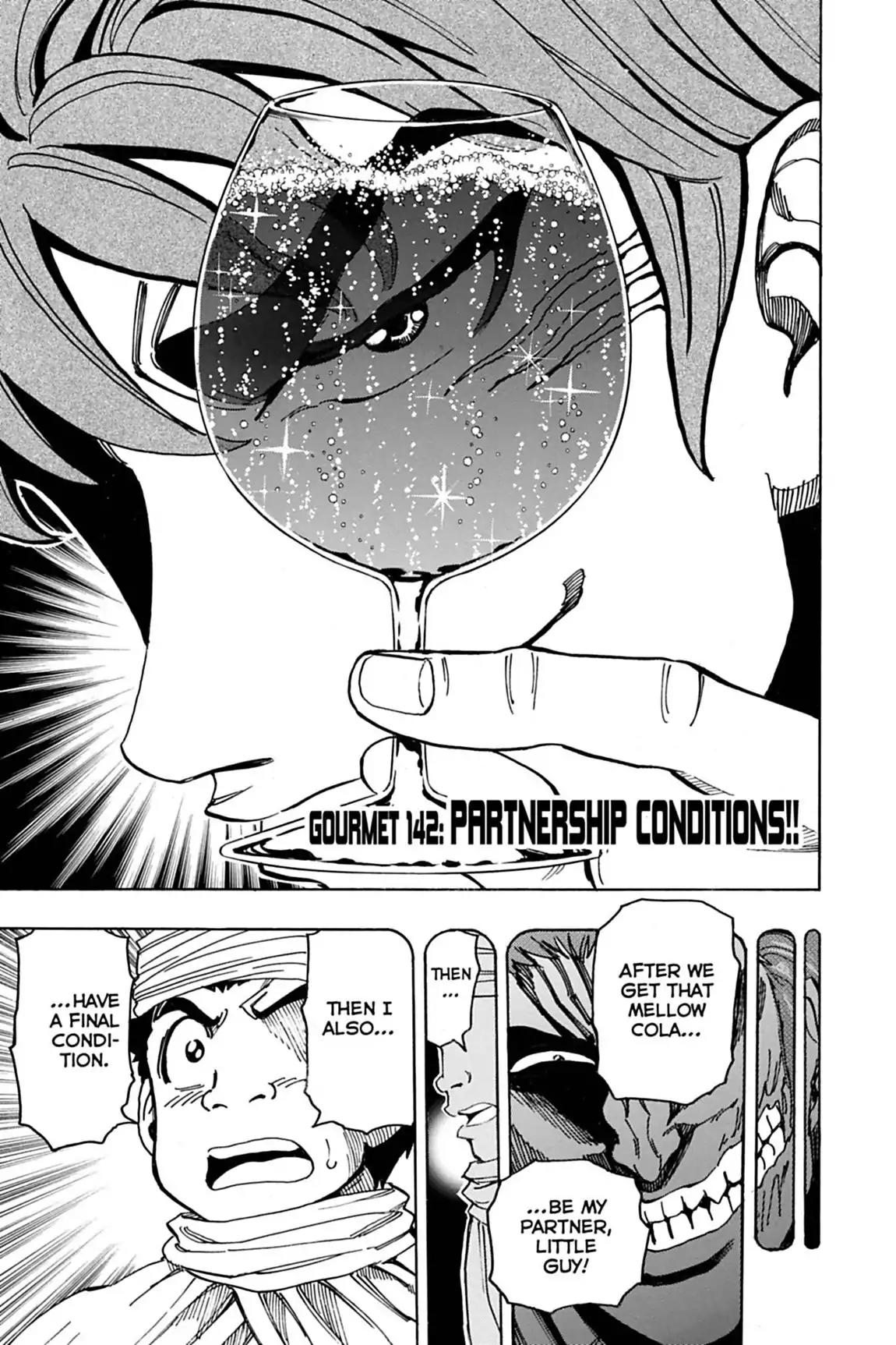 Toriko Chapter 142 page 3 - Chapter 142: Vol.16 Gourmet 142: Partnership Conditions!!