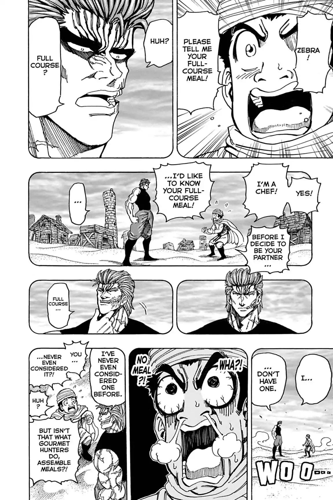Toriko Chapter 142 page 4 - Chapter 142: Vol.16 Gourmet 142: Partnership Conditions!!