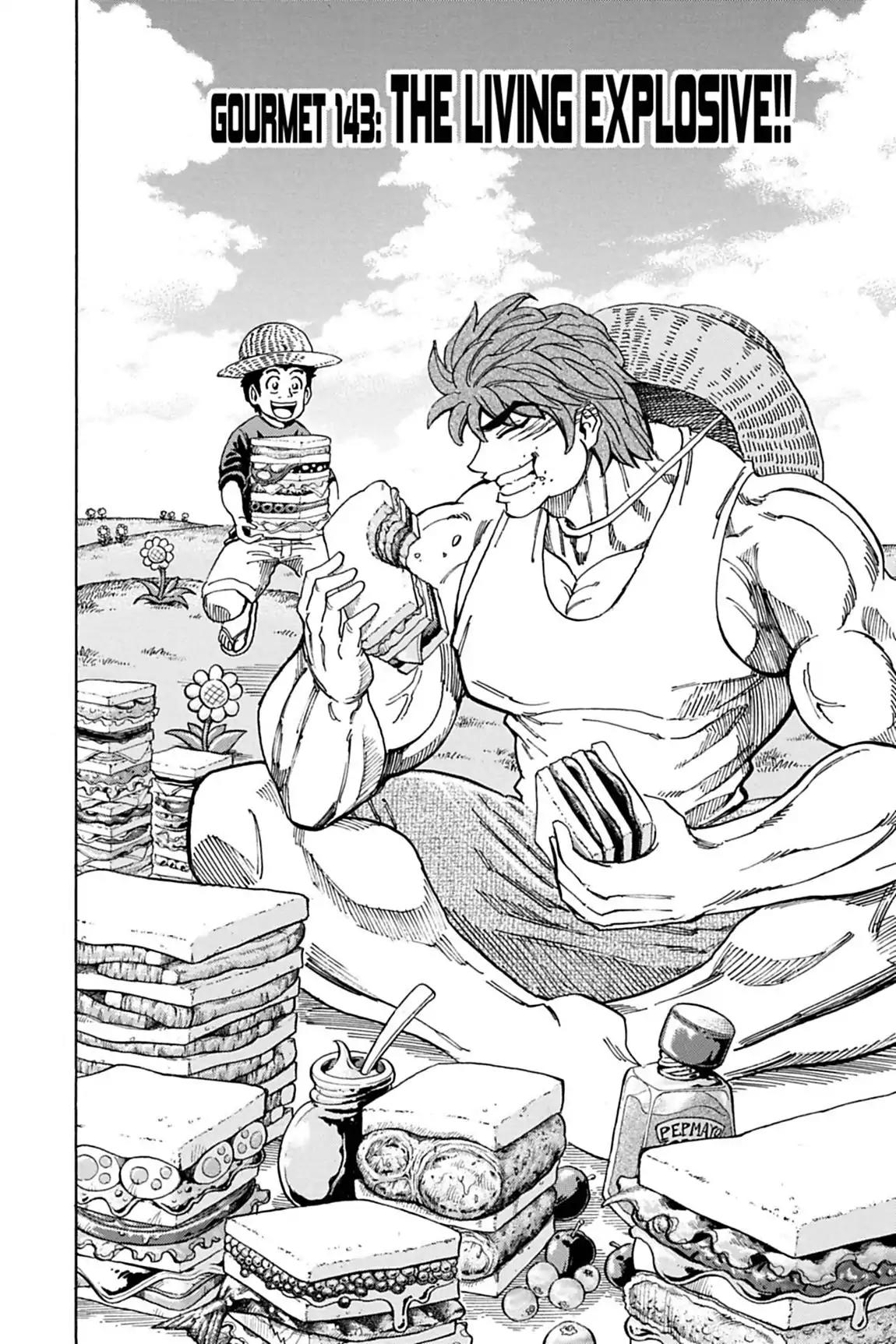Toriko Chapter 143 page 2 - Chapter 143: Vol.16 Gourmet 143: The Living Explosive!!