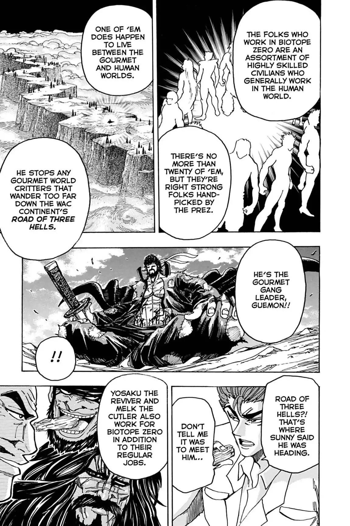 Toriko Chapter 143 page 7 - Chapter 143: Vol.16 Gourmet 143: The Living Explosive!!