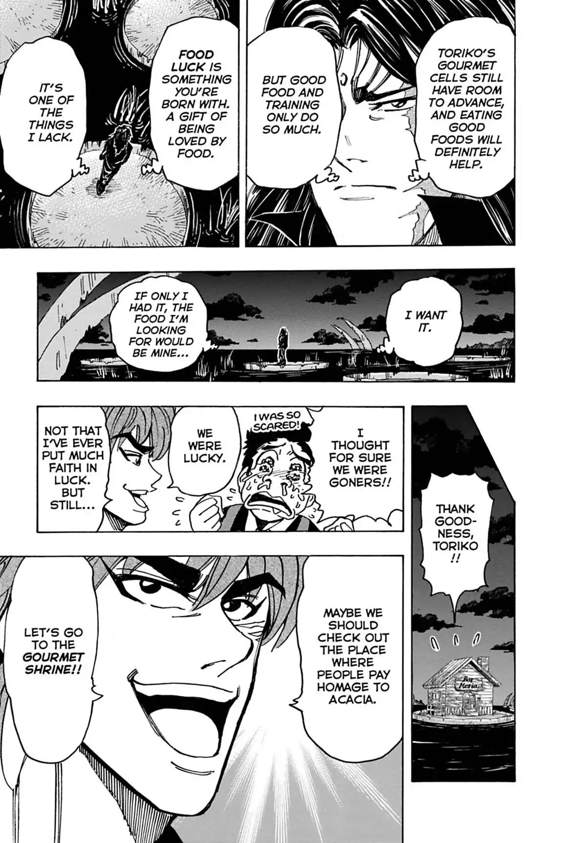 Toriko Chapter 144 page 19 - Chapter 144: Vol.16 Gourmet 144: Reunion with Terror!!