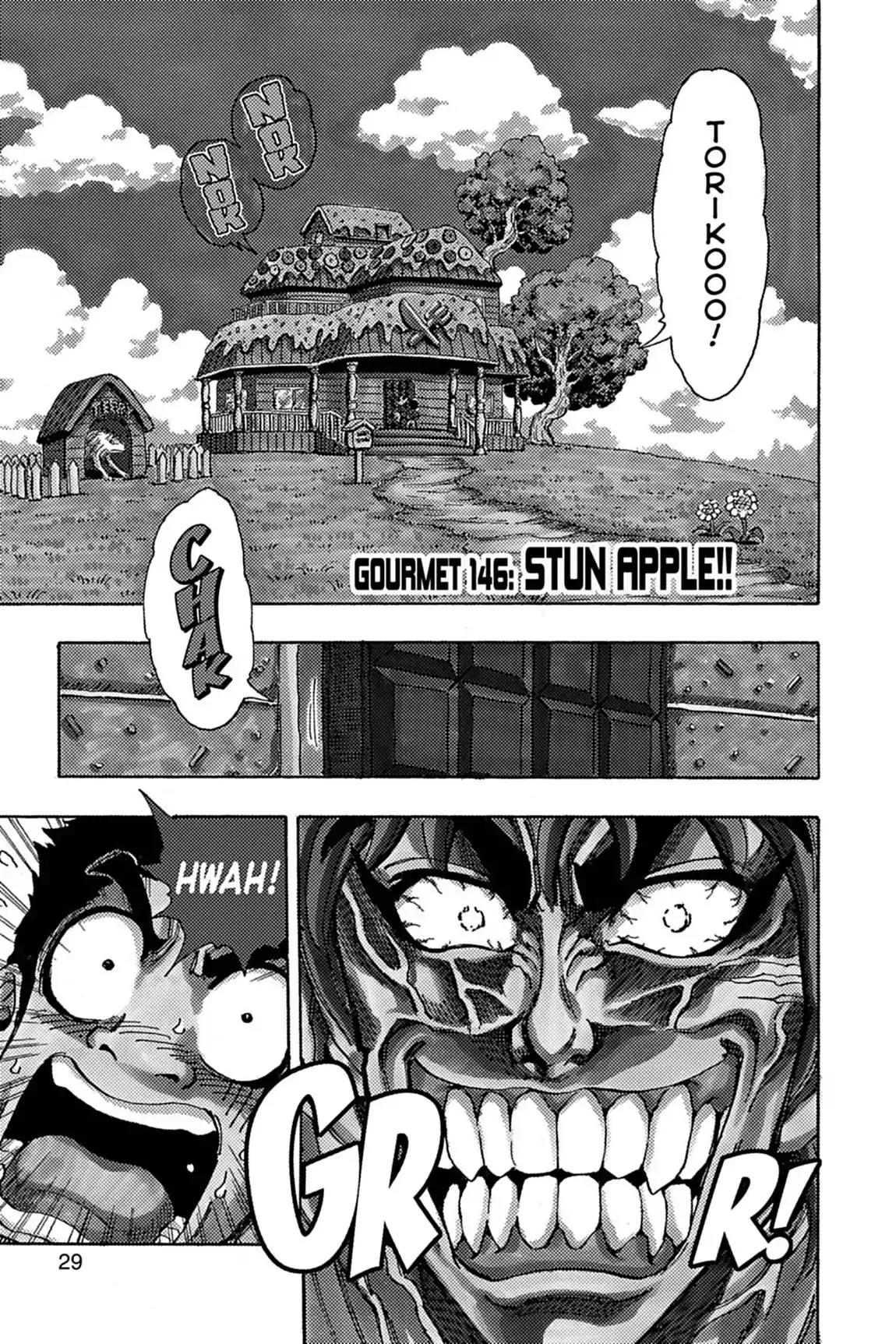 Toriko Chapter 146 page 1 - Chapter 146: Vol.17 Gourmet 146: Stun Apple!!