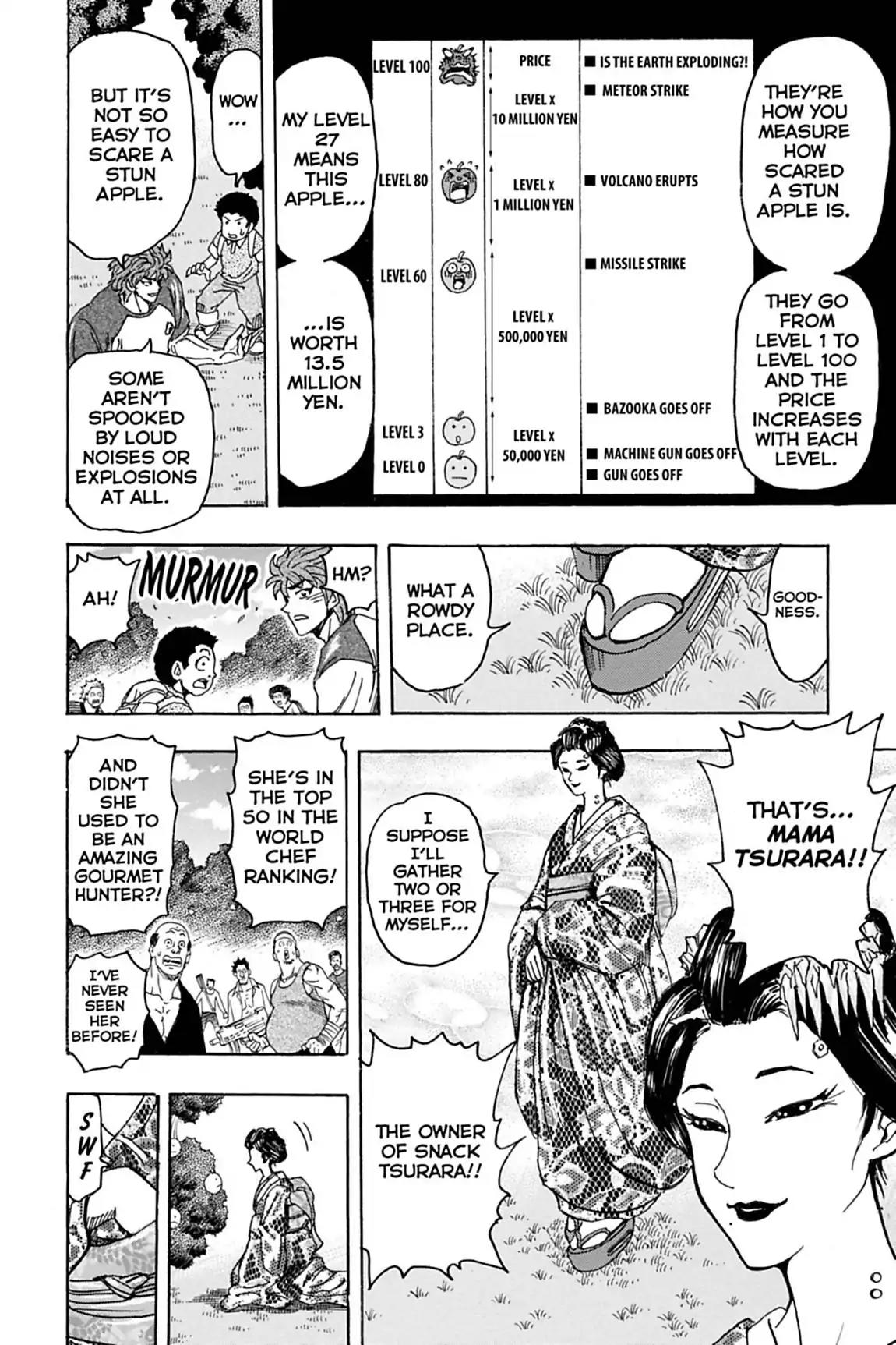 Toriko Chapter 146 page 13 - Chapter 146: Vol.17 Gourmet 146: Stun Apple!!