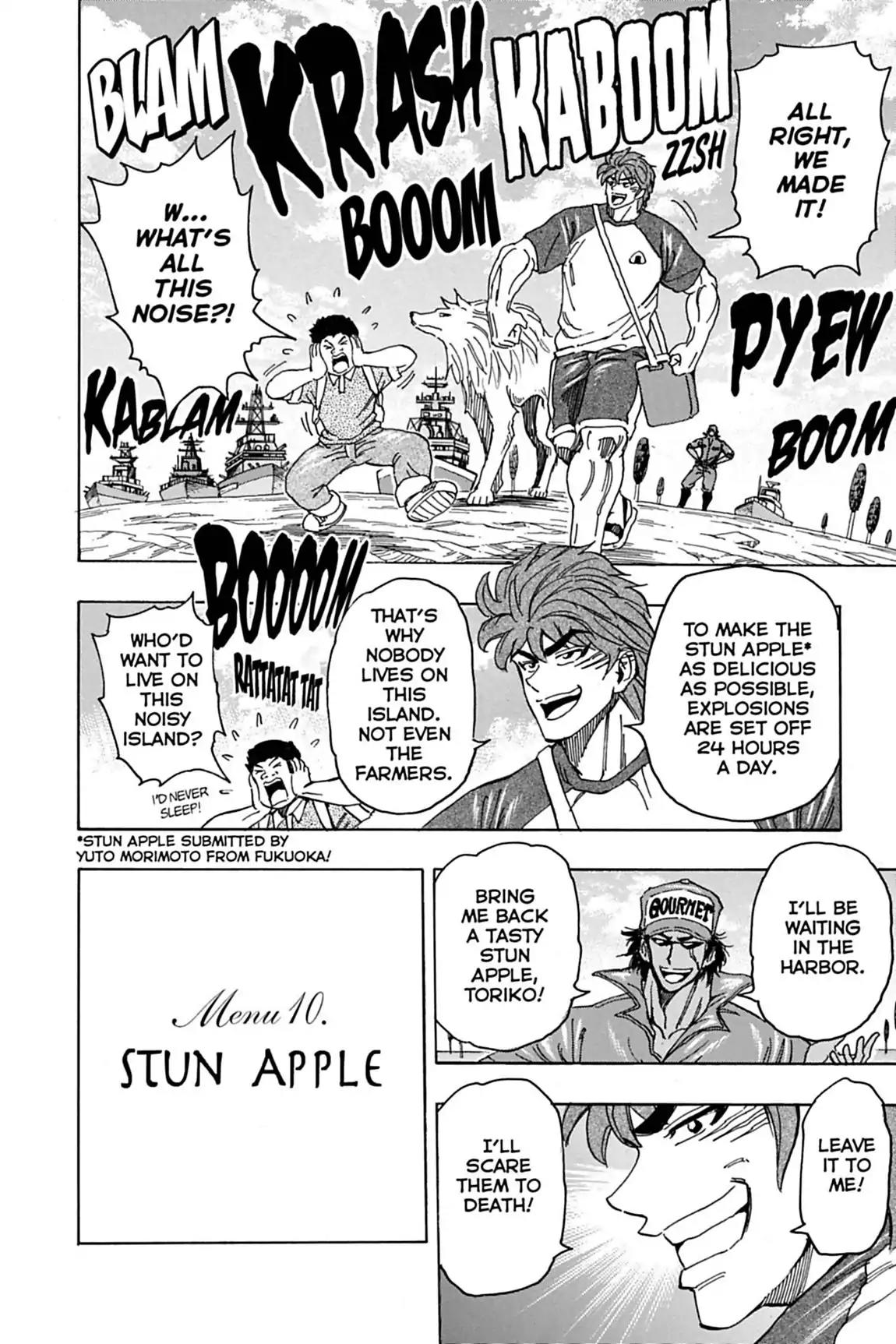 Toriko Chapter 146 page 7 - Chapter 146: Vol.17 Gourmet 146: Stun Apple!!