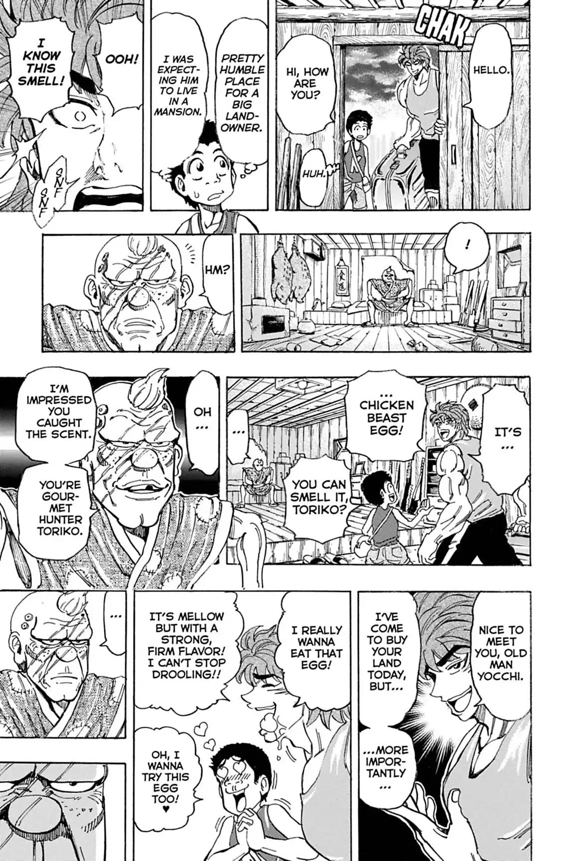 Toriko Chapter 147 page 11 - Chapter 147: Vol.17 Gourmet 147: Chicken Beast Egg!!