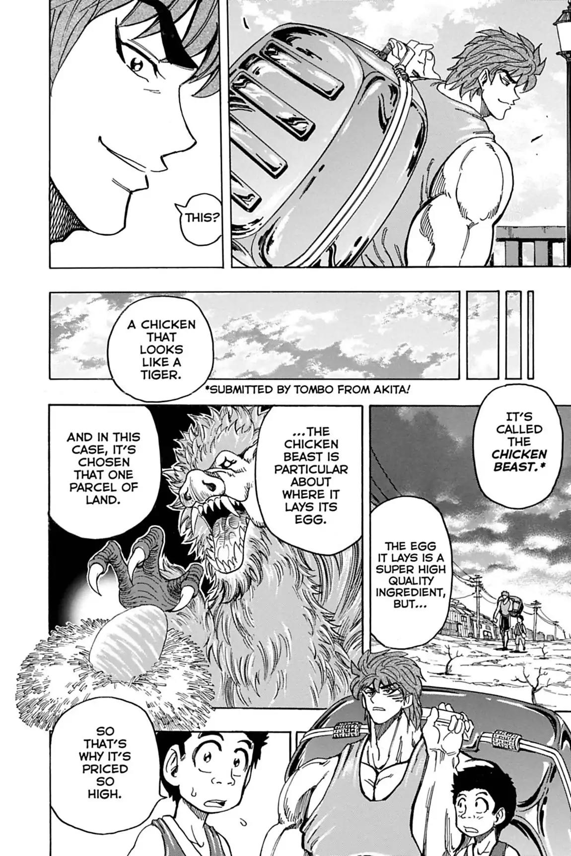 Toriko Chapter 147 page 8 - Chapter 147: Vol.17 Gourmet 147: Chicken Beast Egg!!